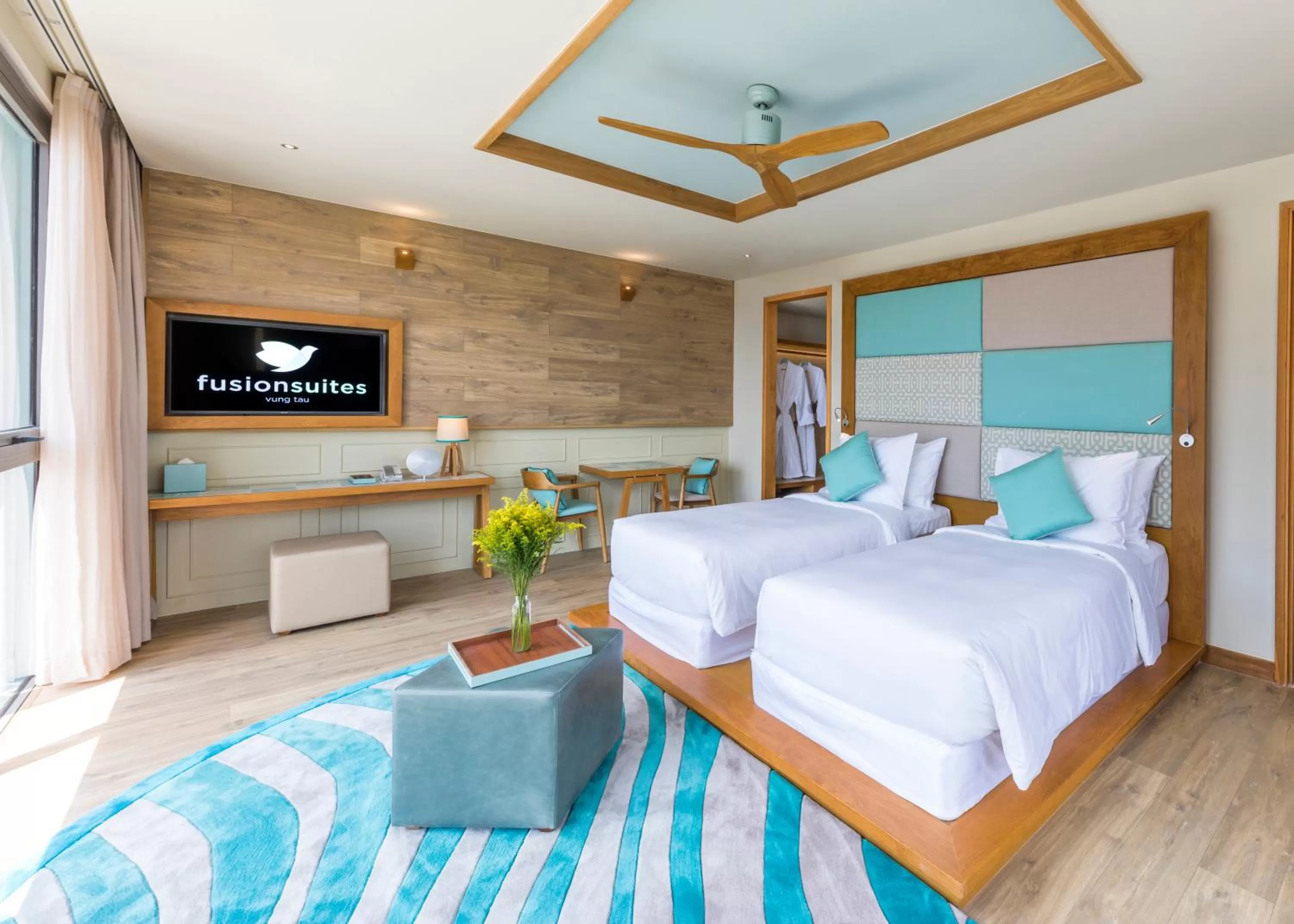 Bedroom, Bed in Fusion Suites Vung Tau