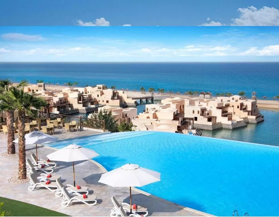 Pool view in Peaceful Private Villa at Five Star Beach Resort