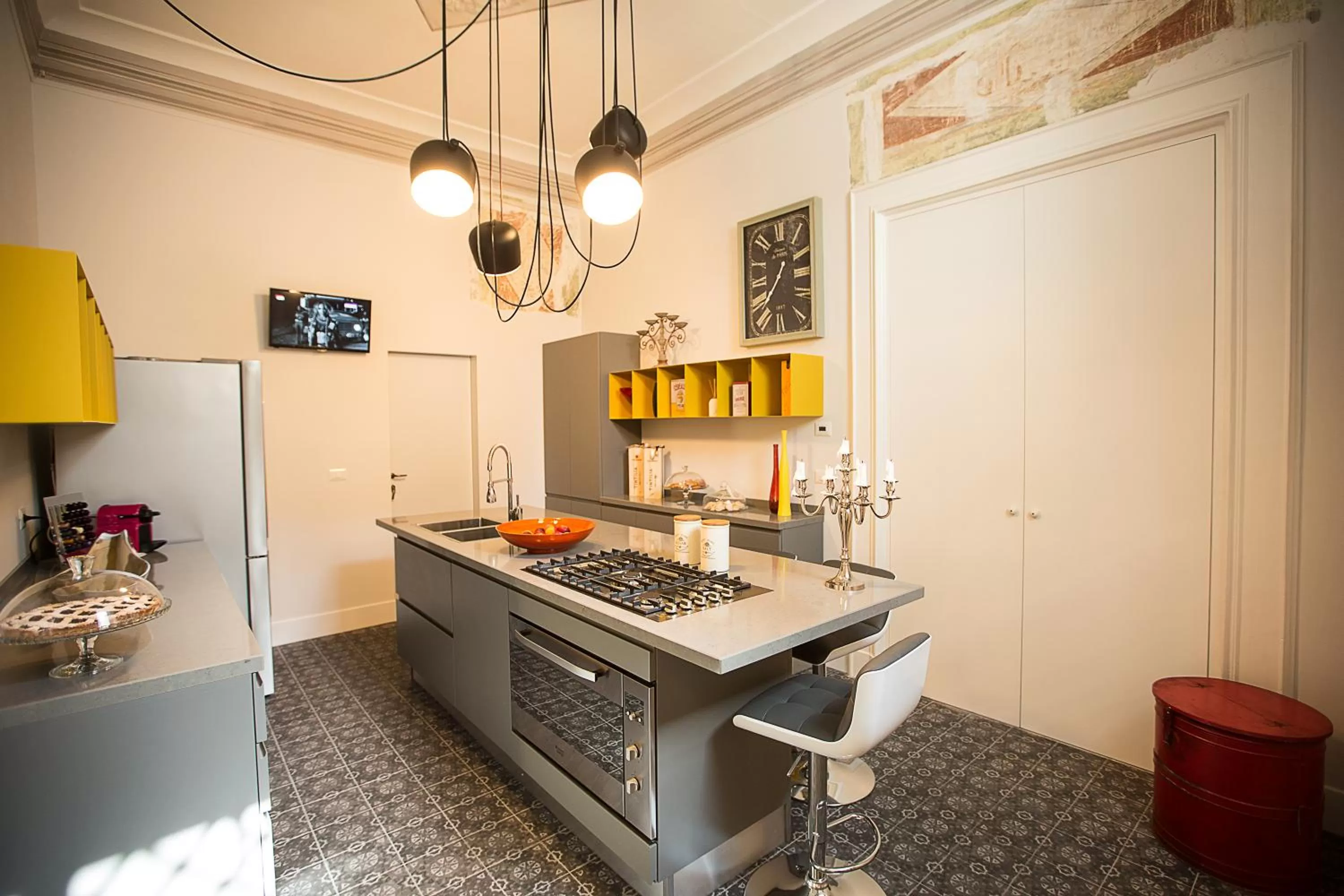 Kitchen or kitchenette in Palazzo Cannavina Suite & Private SPA