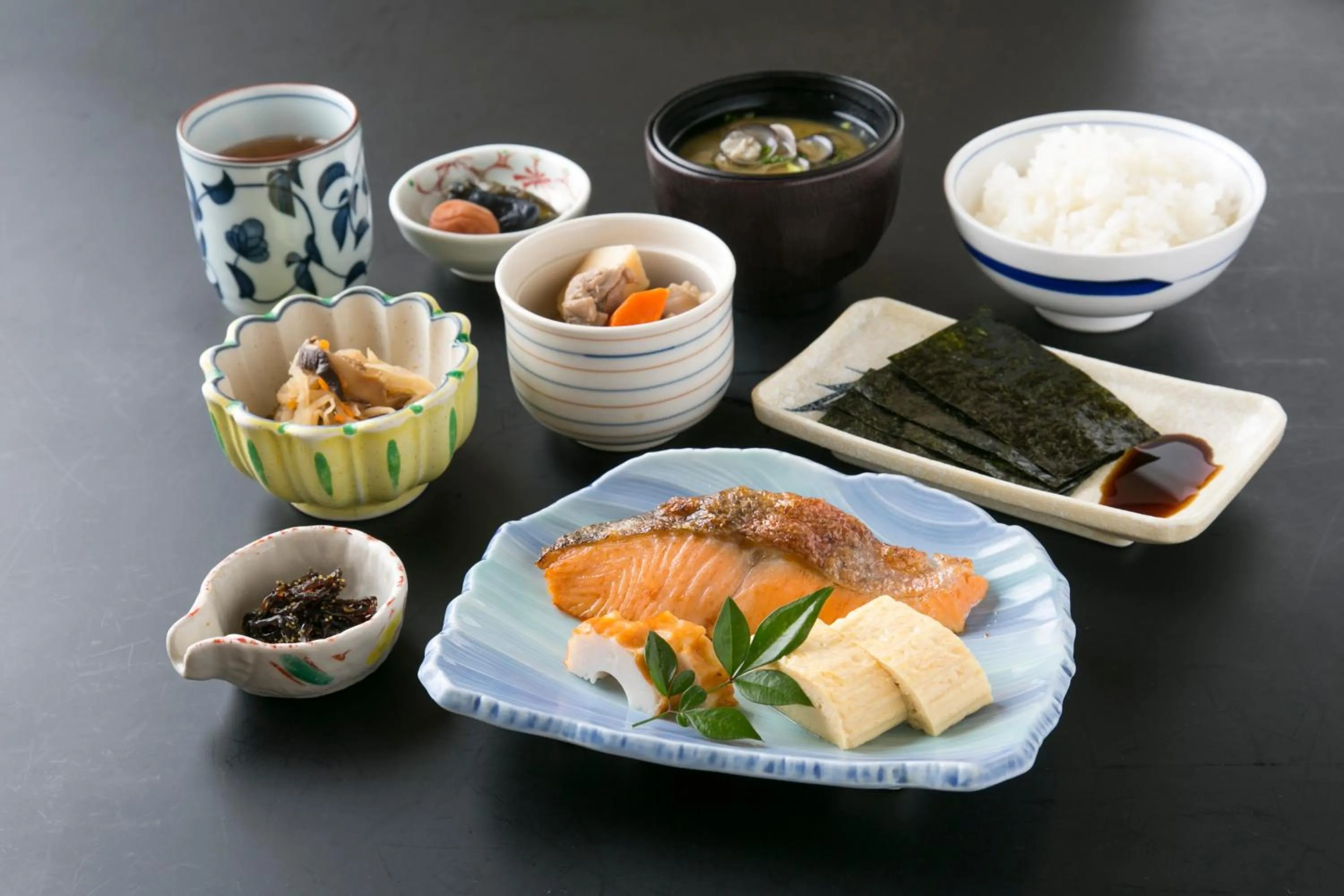 Asian breakfast in Yonago Washington Hotel Plaza