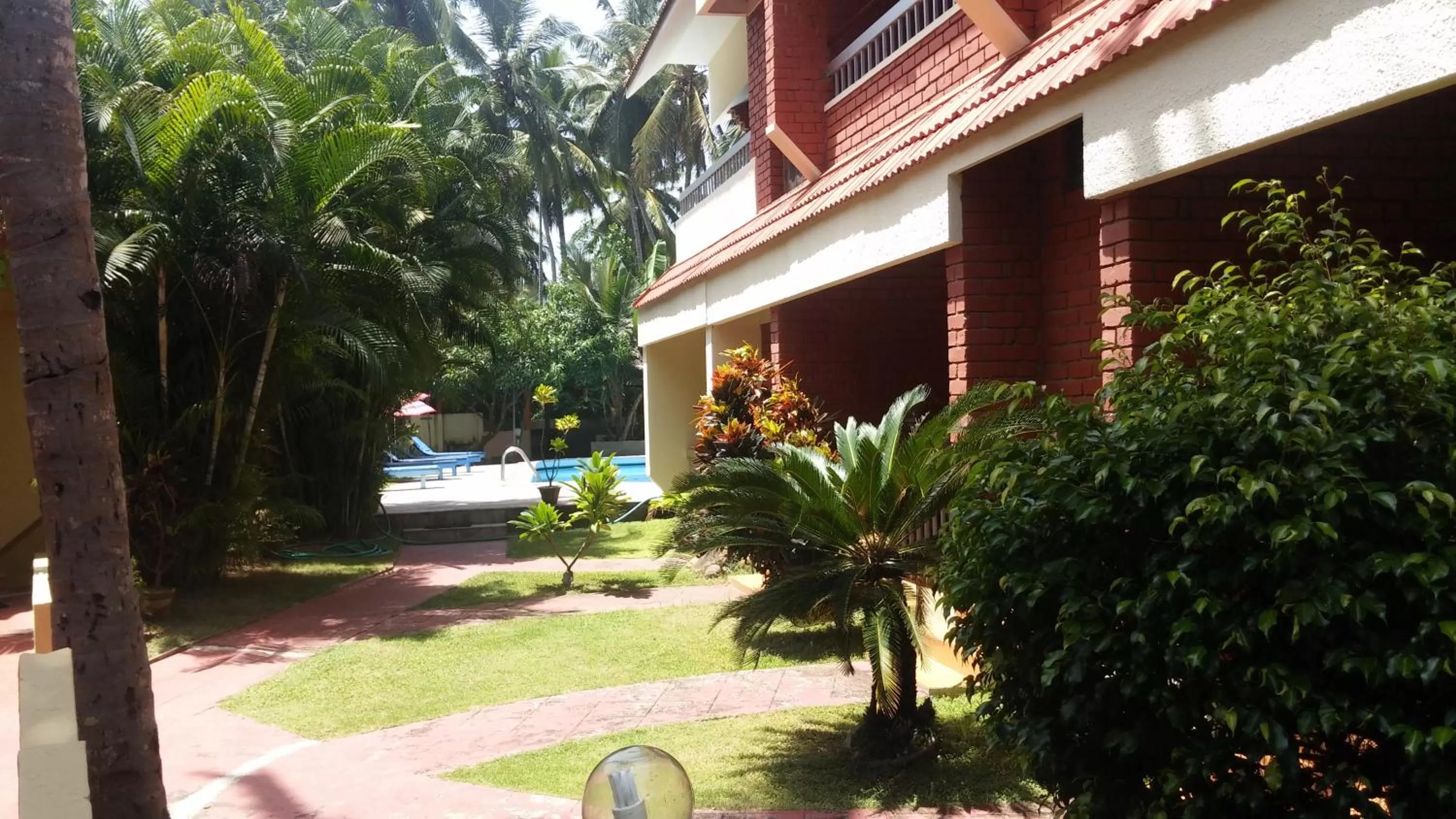 Garden view in Hotel Thushara