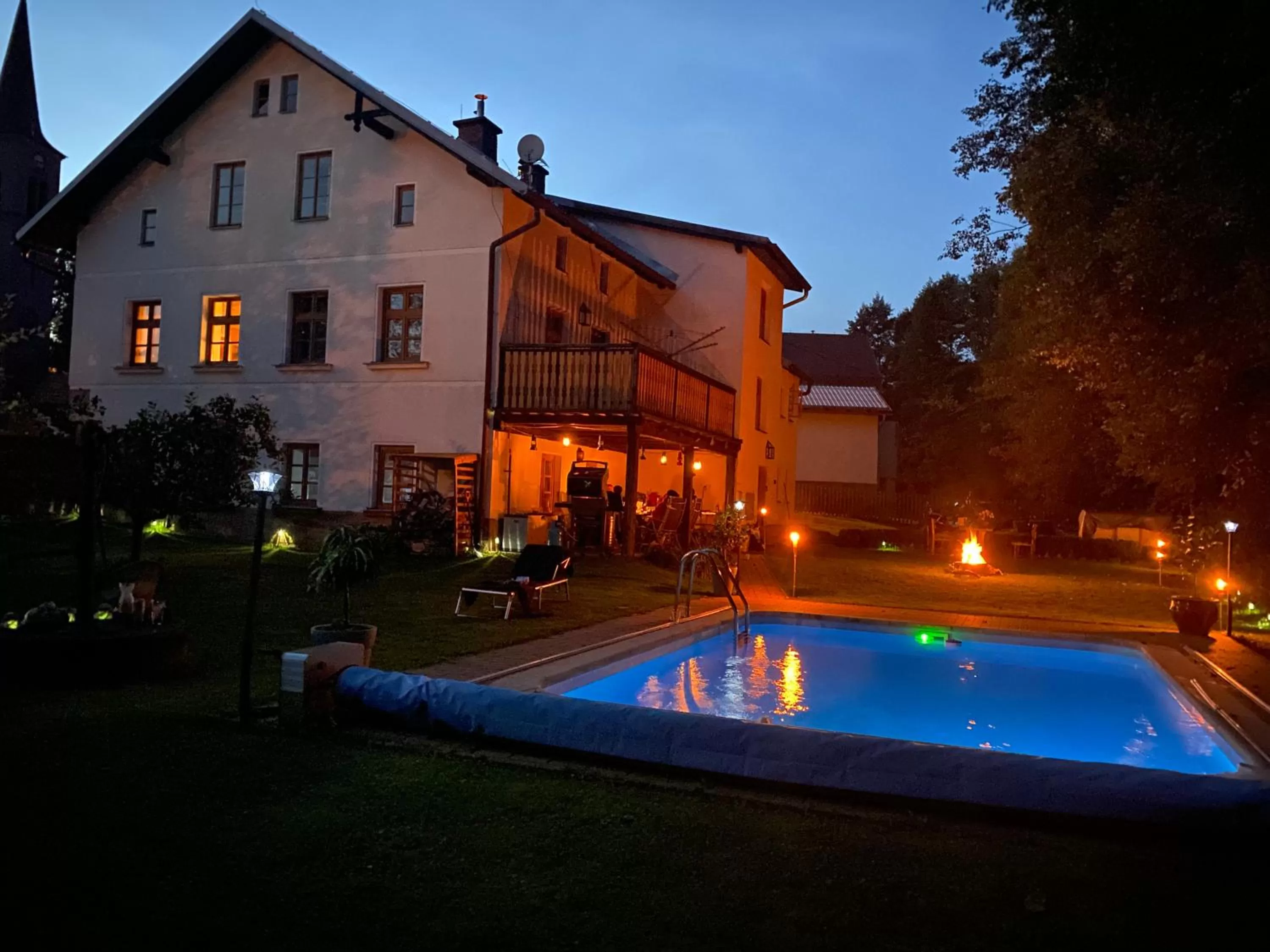 Swimming pool in Droom b&b Čermná