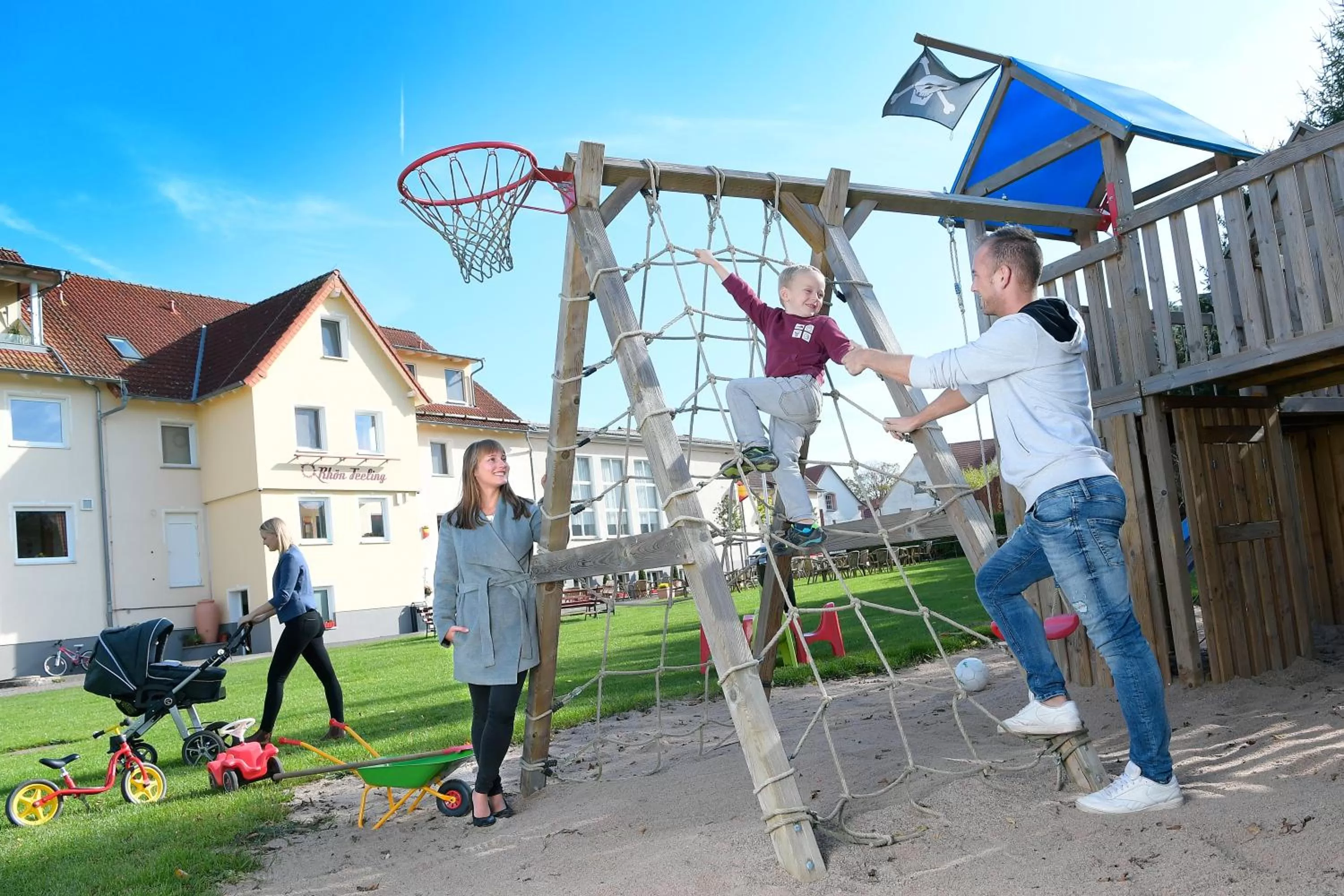 Children play ground in Familienhotel "Rhön Feeling"