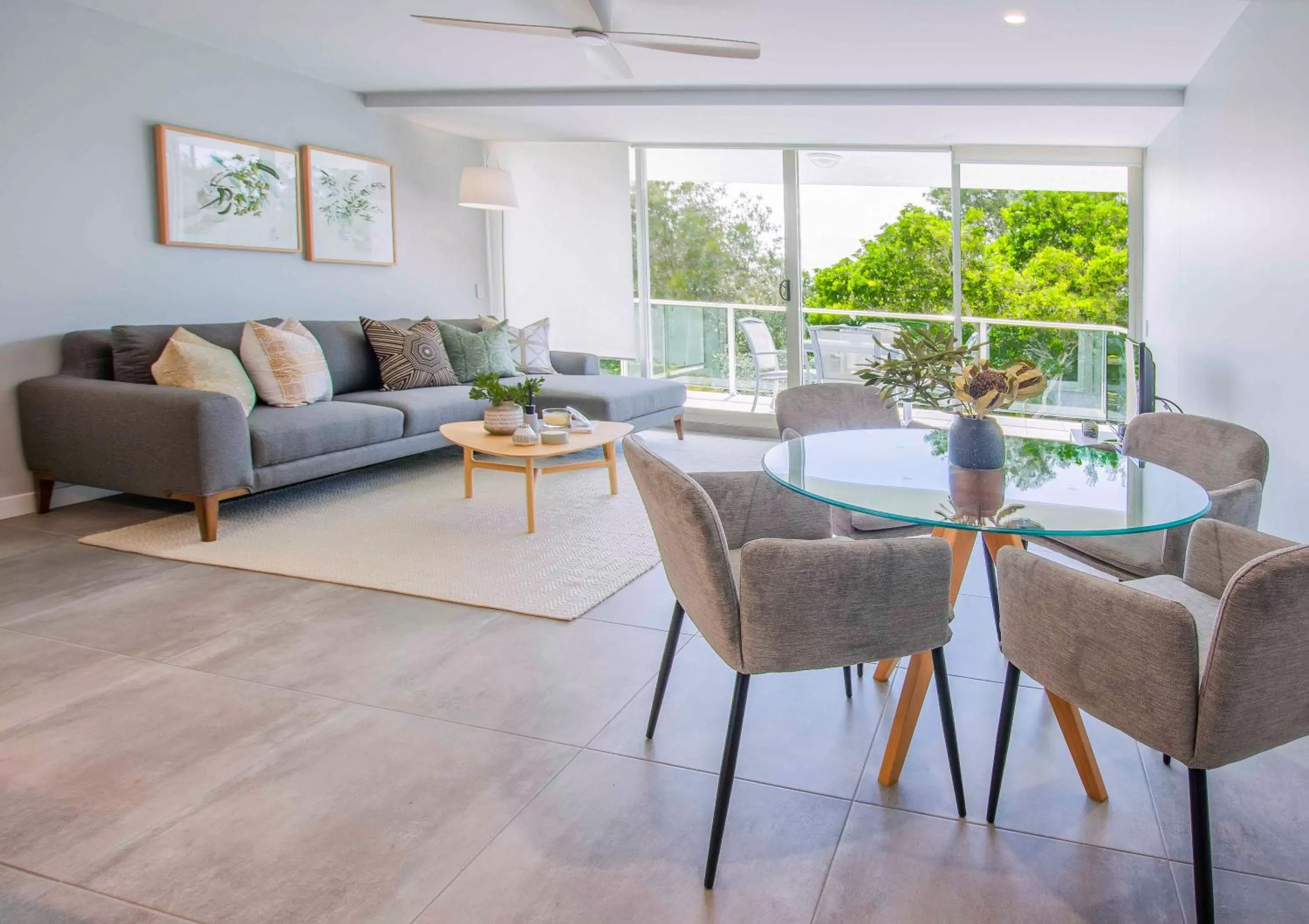 Living room in 84 The Spit Holiday Apartments