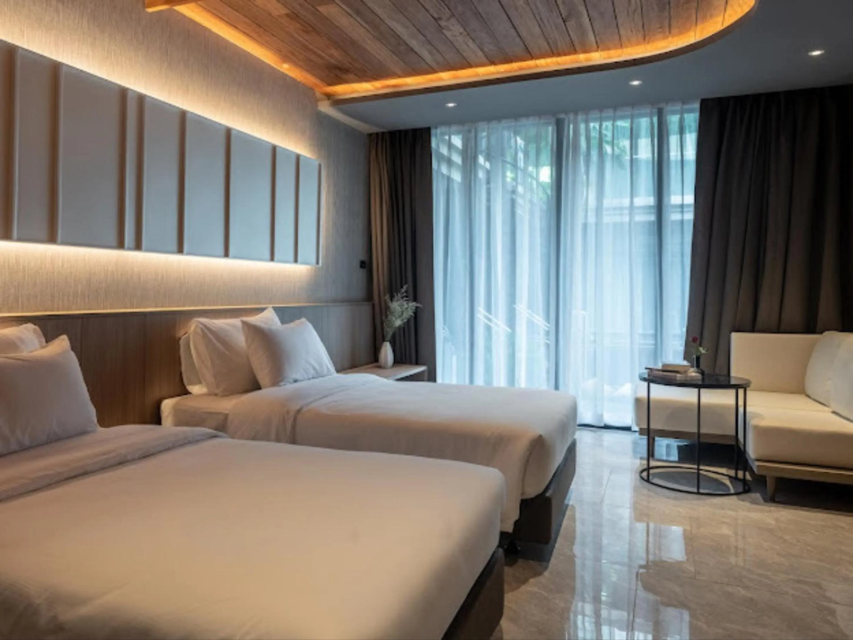 Bed in Areca Resort and Spa