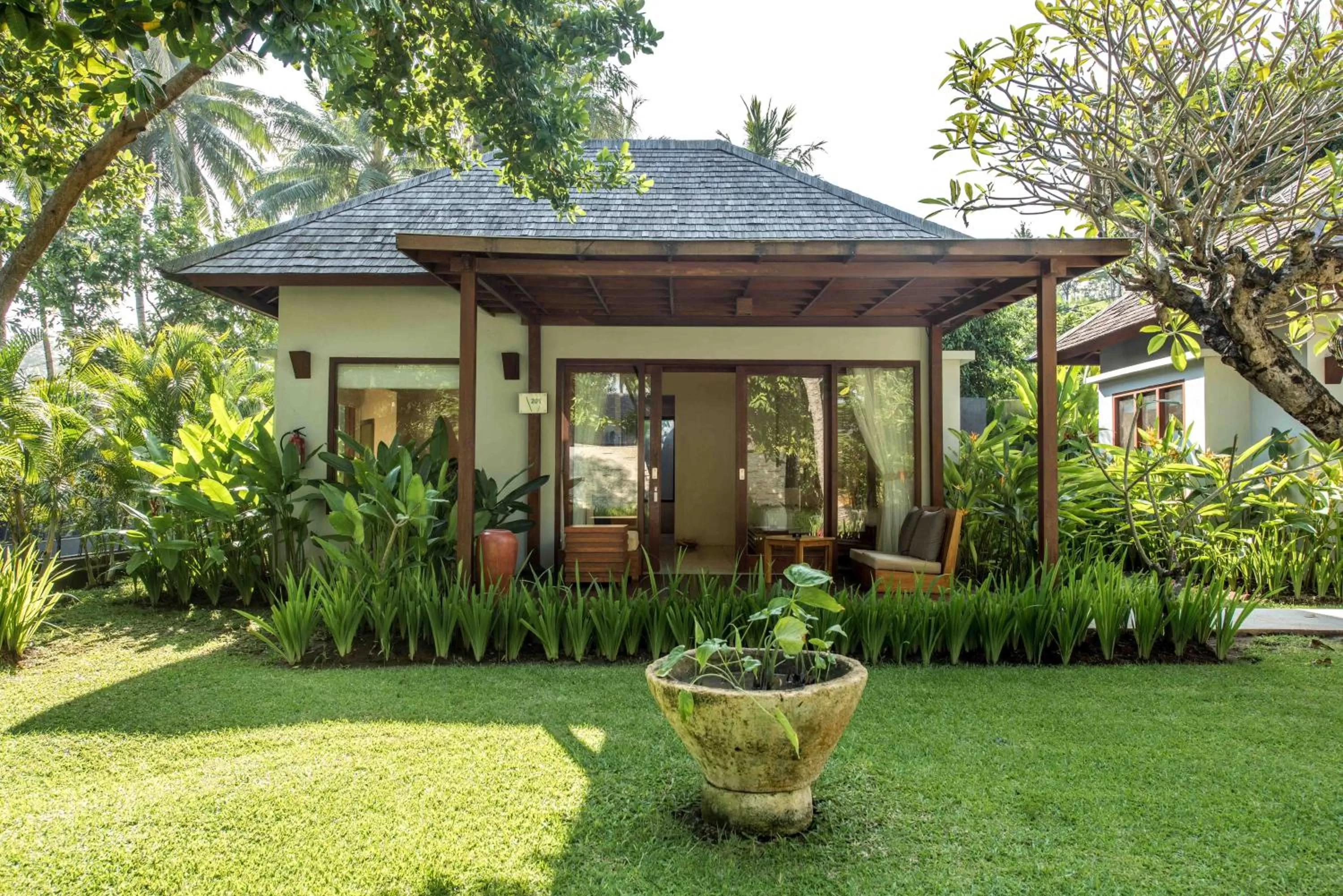 Garden view in The Chandi Boutique Resort & Spa