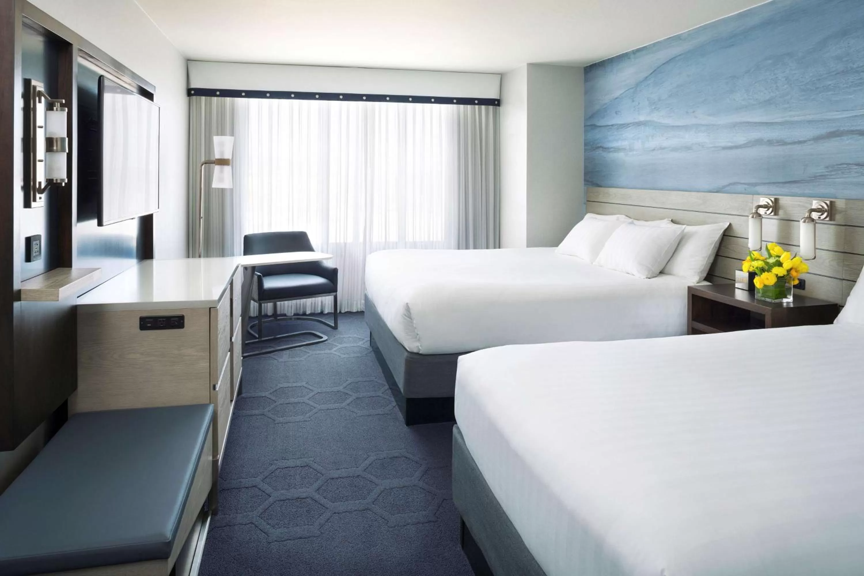 Double Room with Two Double Beds and Accessible Tub - Disability Access in Hyatt Centric Fisherman's Wharf San Francisco