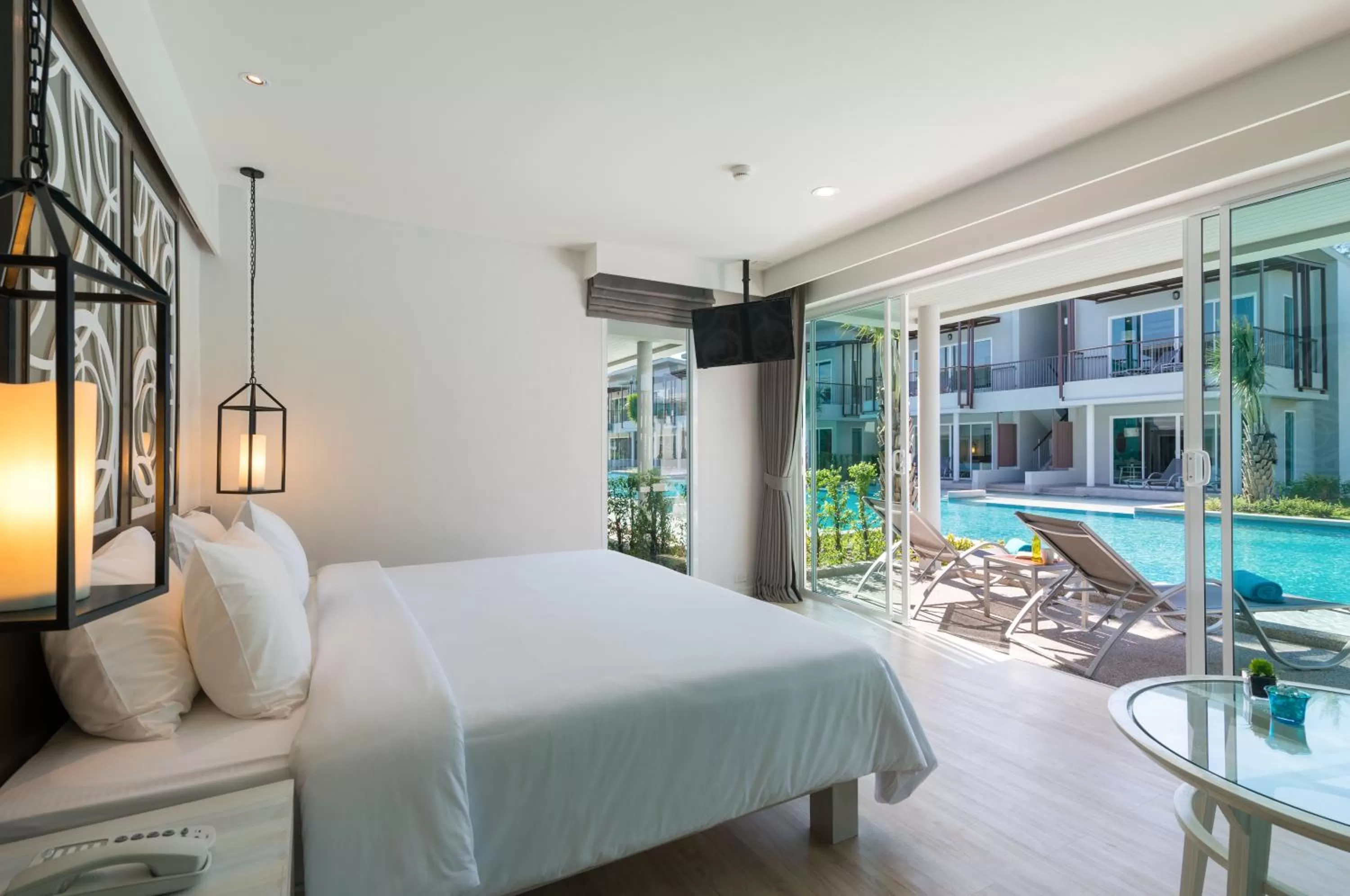 View (from property/room), Bed in The Waters Khao Lak by Katathani - SHA Extra Plus