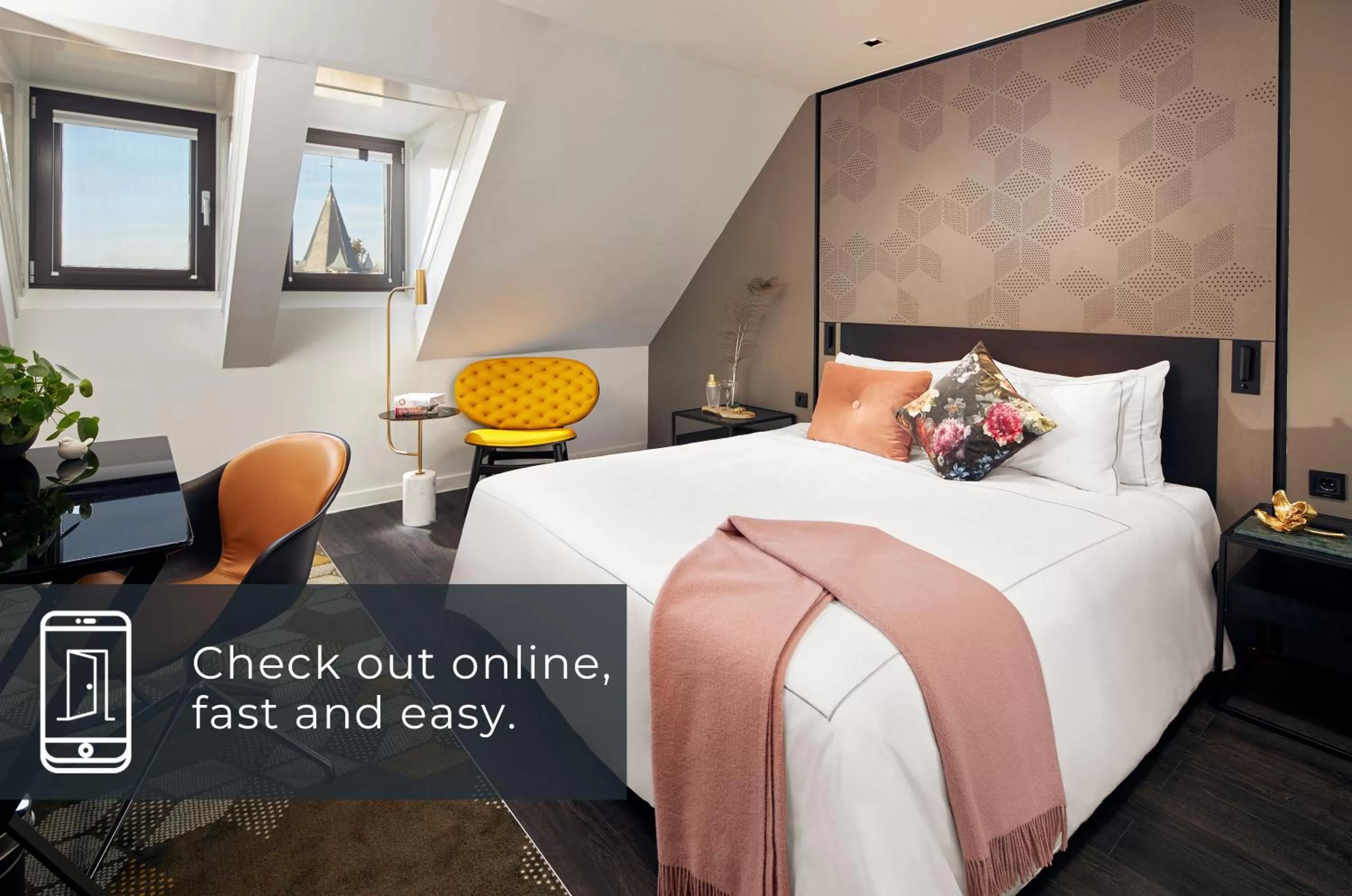 Bedroom, Bed in Park Plaza Vondelpark Amsterdam