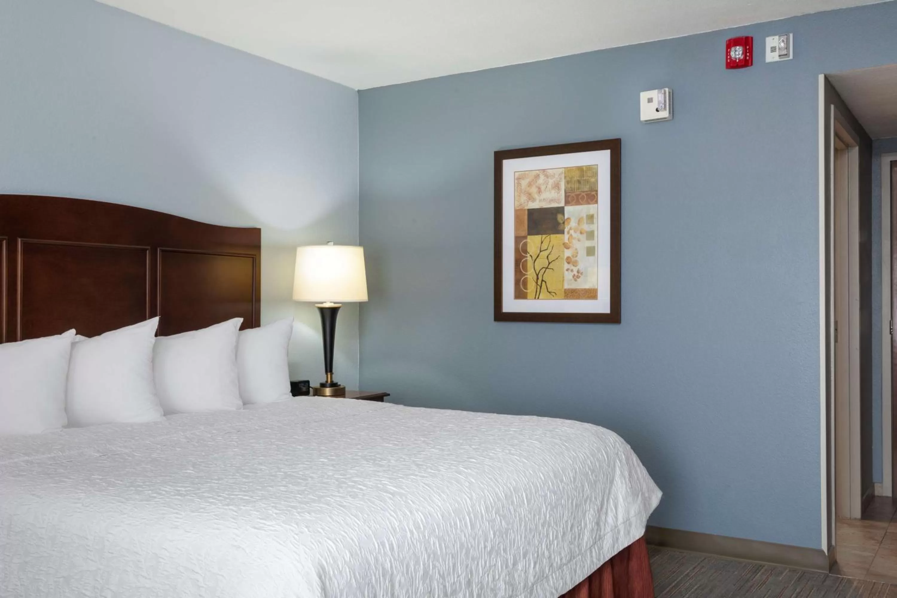 Bed in Hampton Inn Denver-International Airport