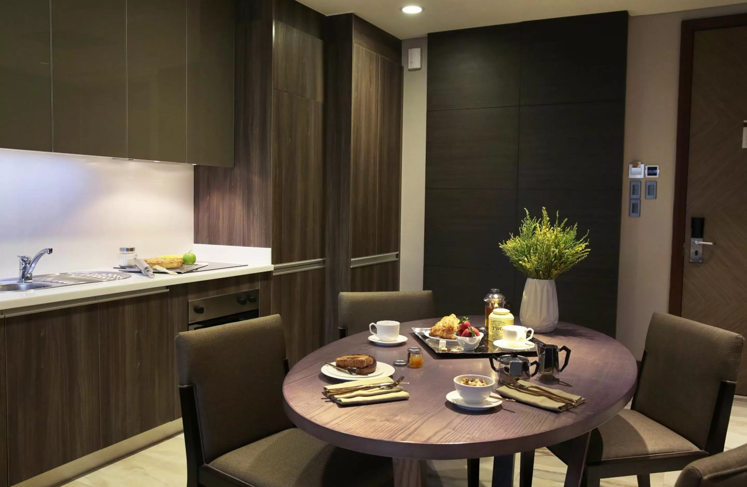Dining area in Makati Diamond Residences