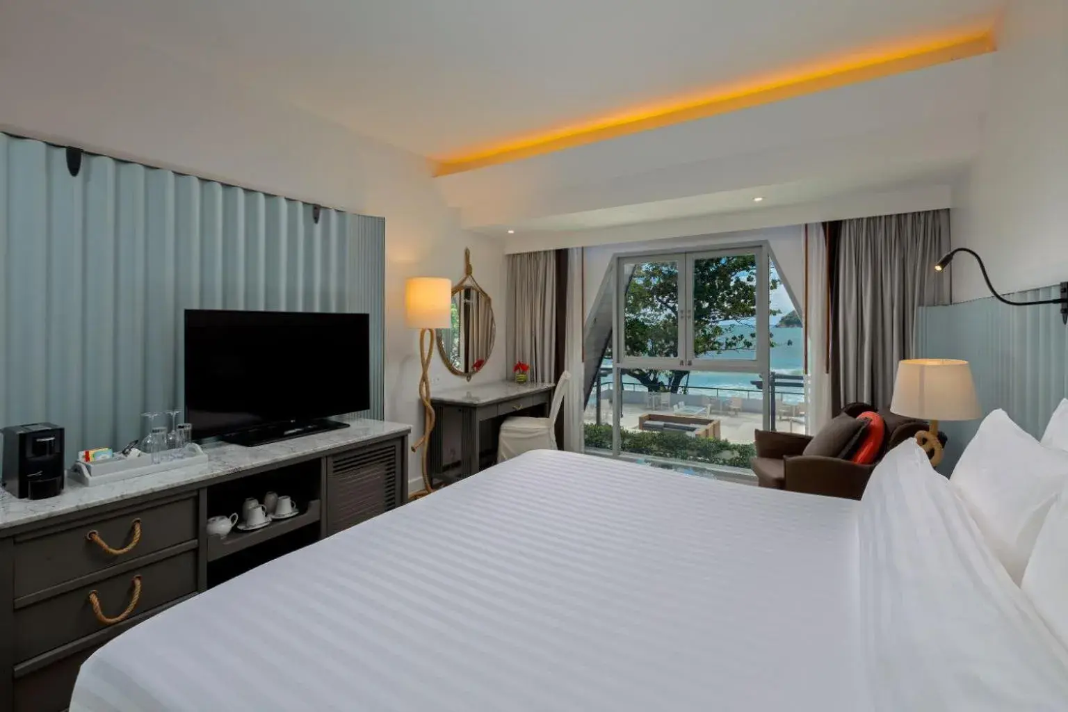 Deluxe Double or Twin Room with Sea View in The Boathouse Phuket-SHA Plus Deluxe Double or Twin Room with Sea View in The Boathouse Phuket-SHA Plus