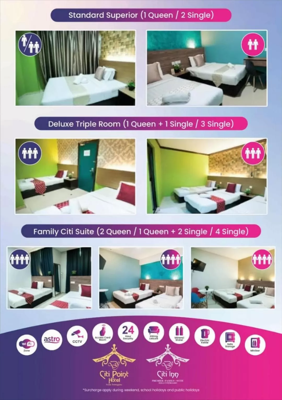 Standard Double or Twin Room in DJ Citi Point Hotel