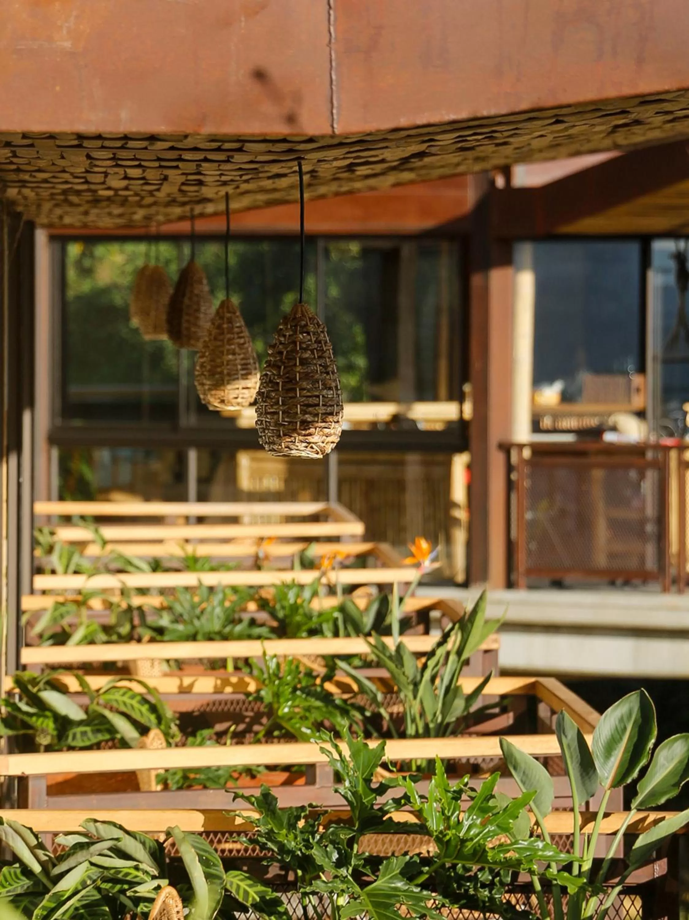 Patio in Cannúa Lodge Hotel
