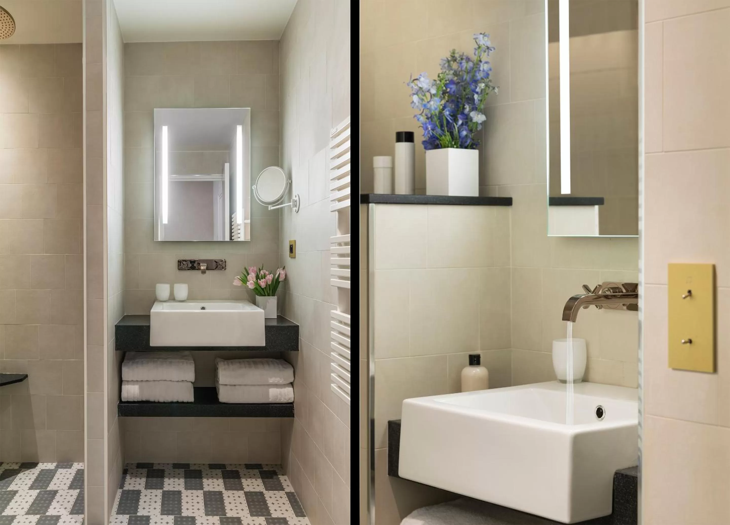 Bathroom in Hotel Ducs de Bourgogne