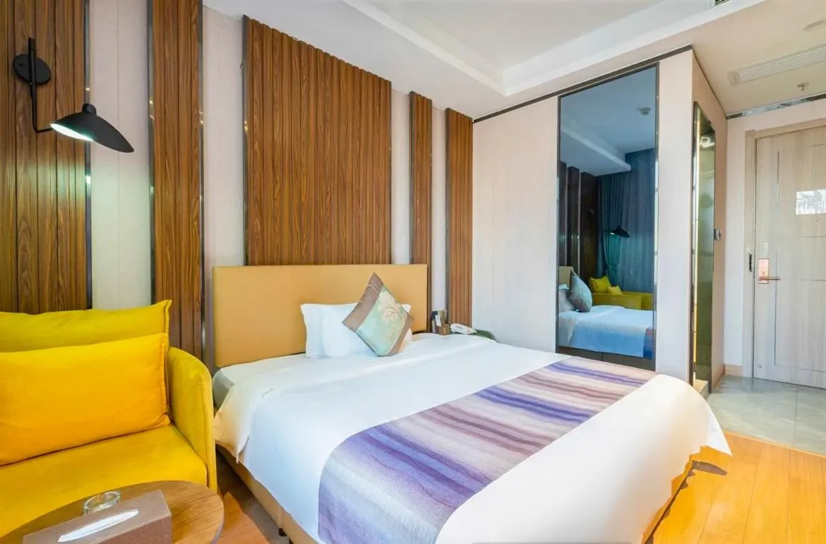 Bedroom in Guangzhou Nuomo International Hotel-Canton Fair Free Shuttle Bus