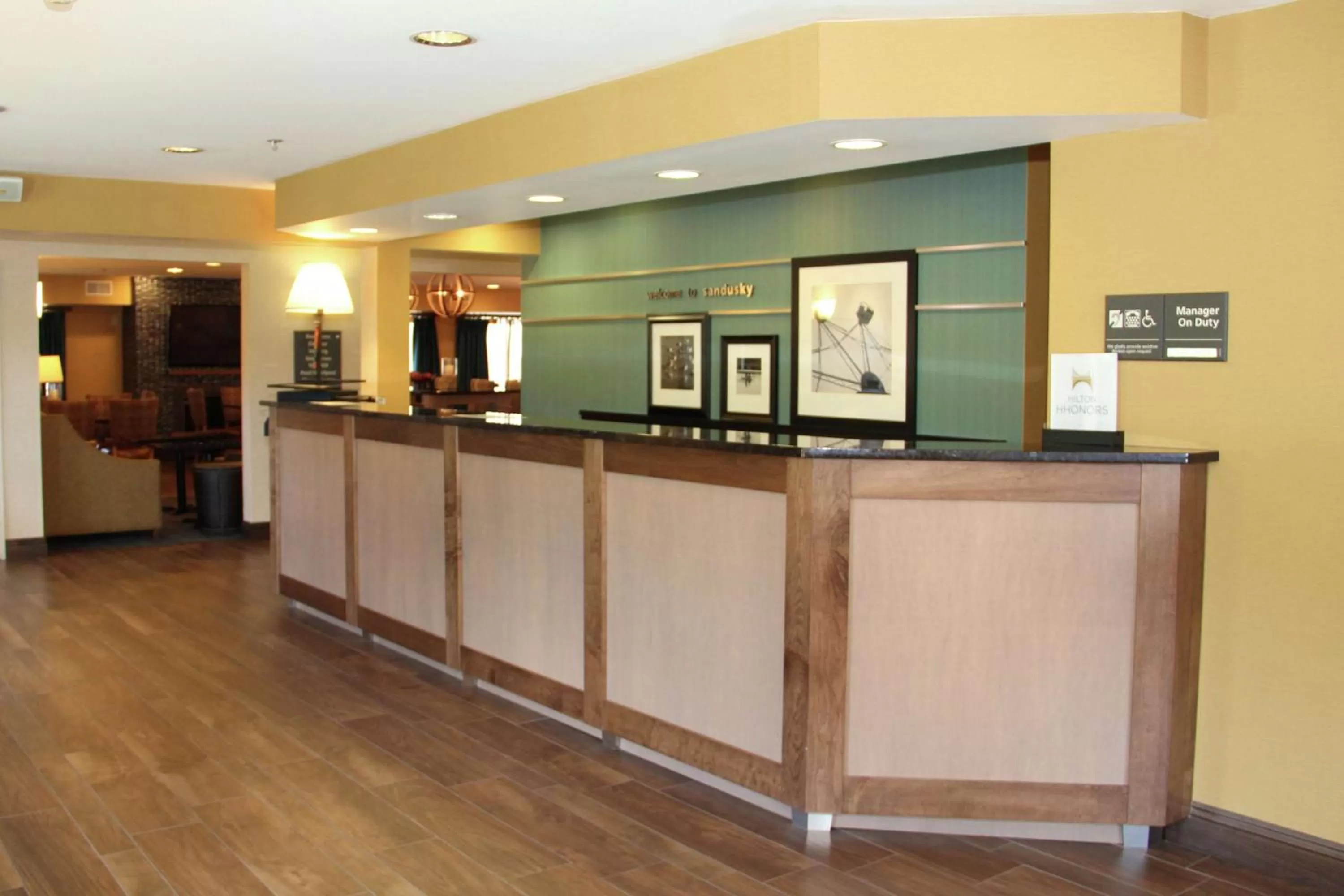 Lobby or reception in Hampton Inn Sandusky-Central