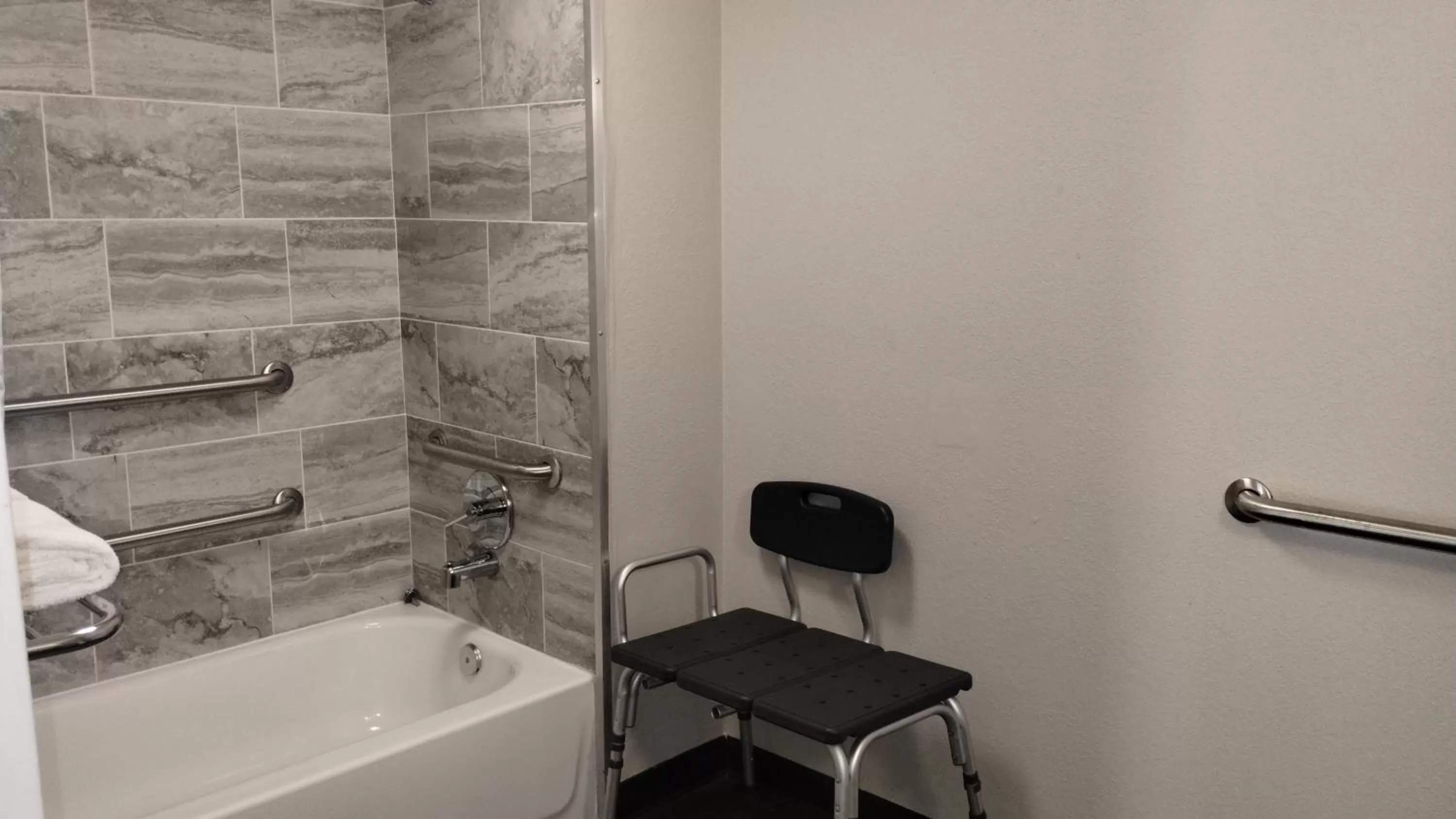 Shower in Super 8 Motel by Wyndham near Fort Lauderdale Arpt