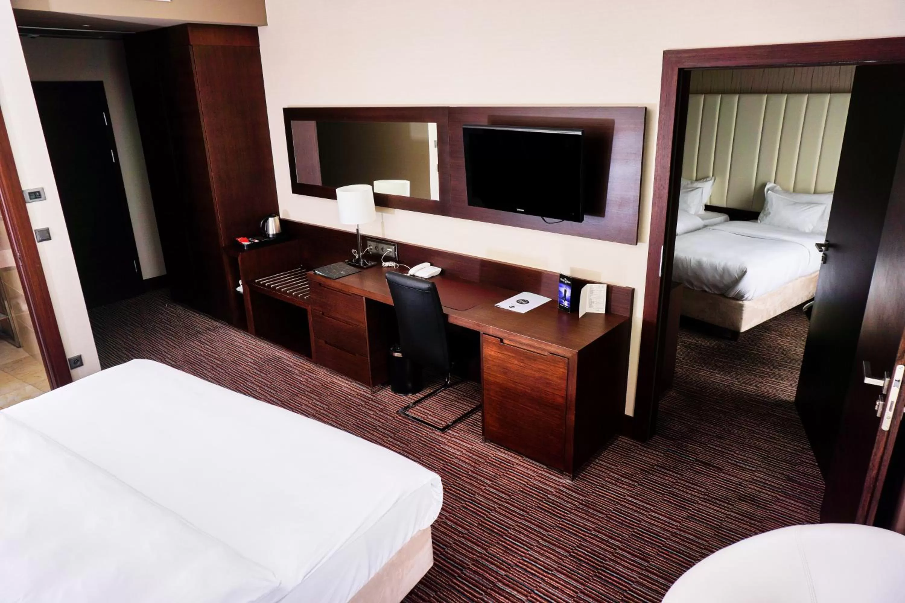 Bed in Copernicus Toruń Hotel