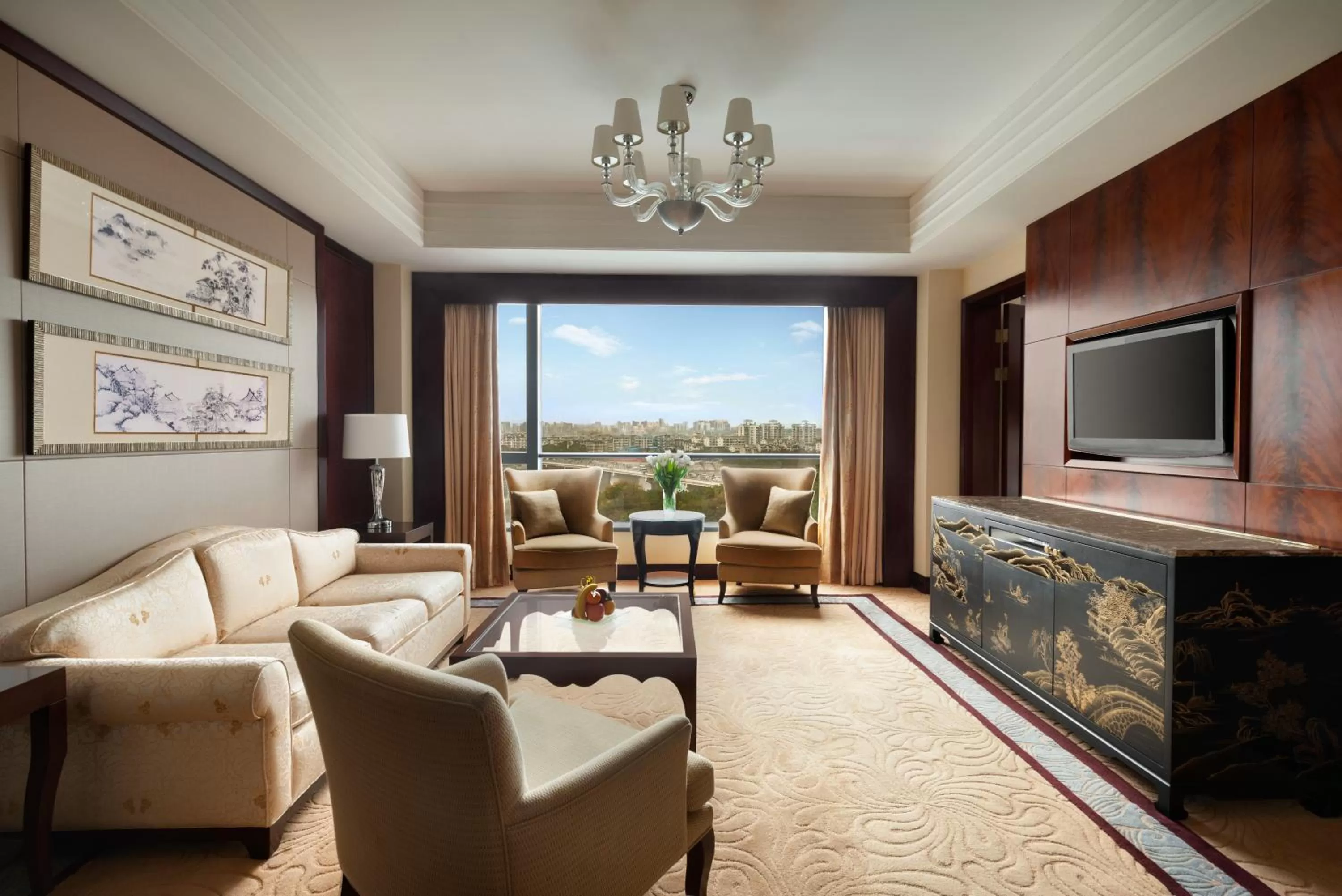 Seating area in Shangri-La Guilin