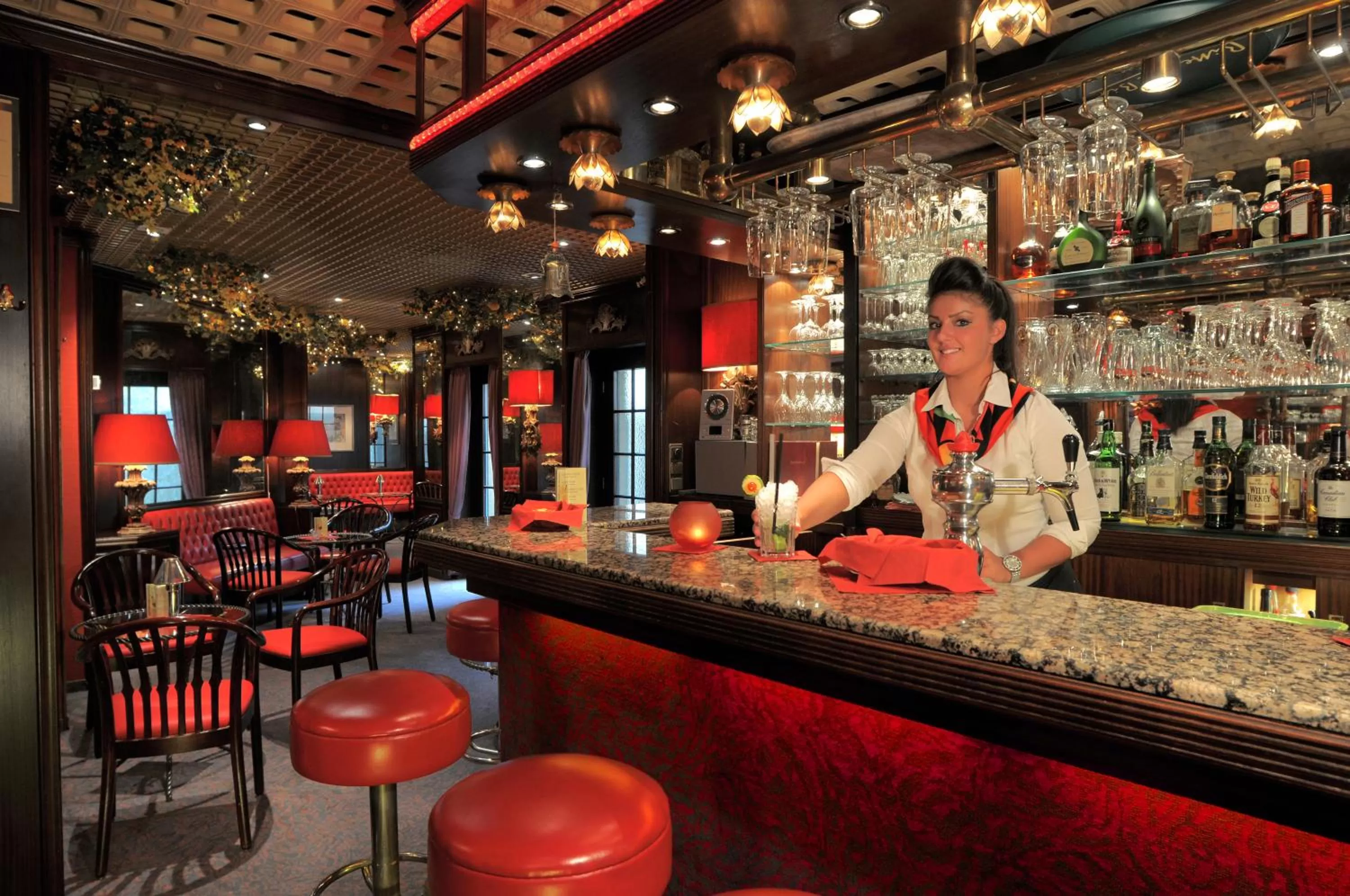 Lounge or bar in Ringhotel Loew's Merkur