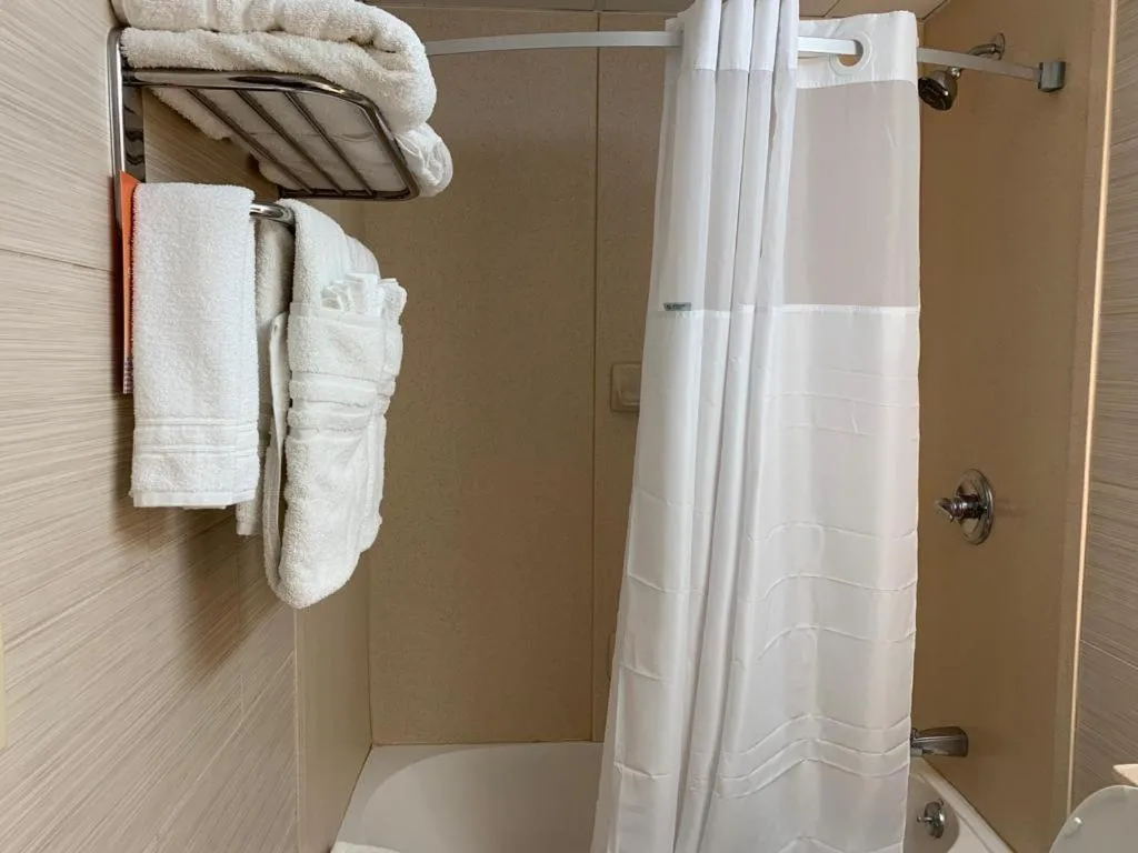 Bathroom in Howard Johnson by Wyndham North Bergen