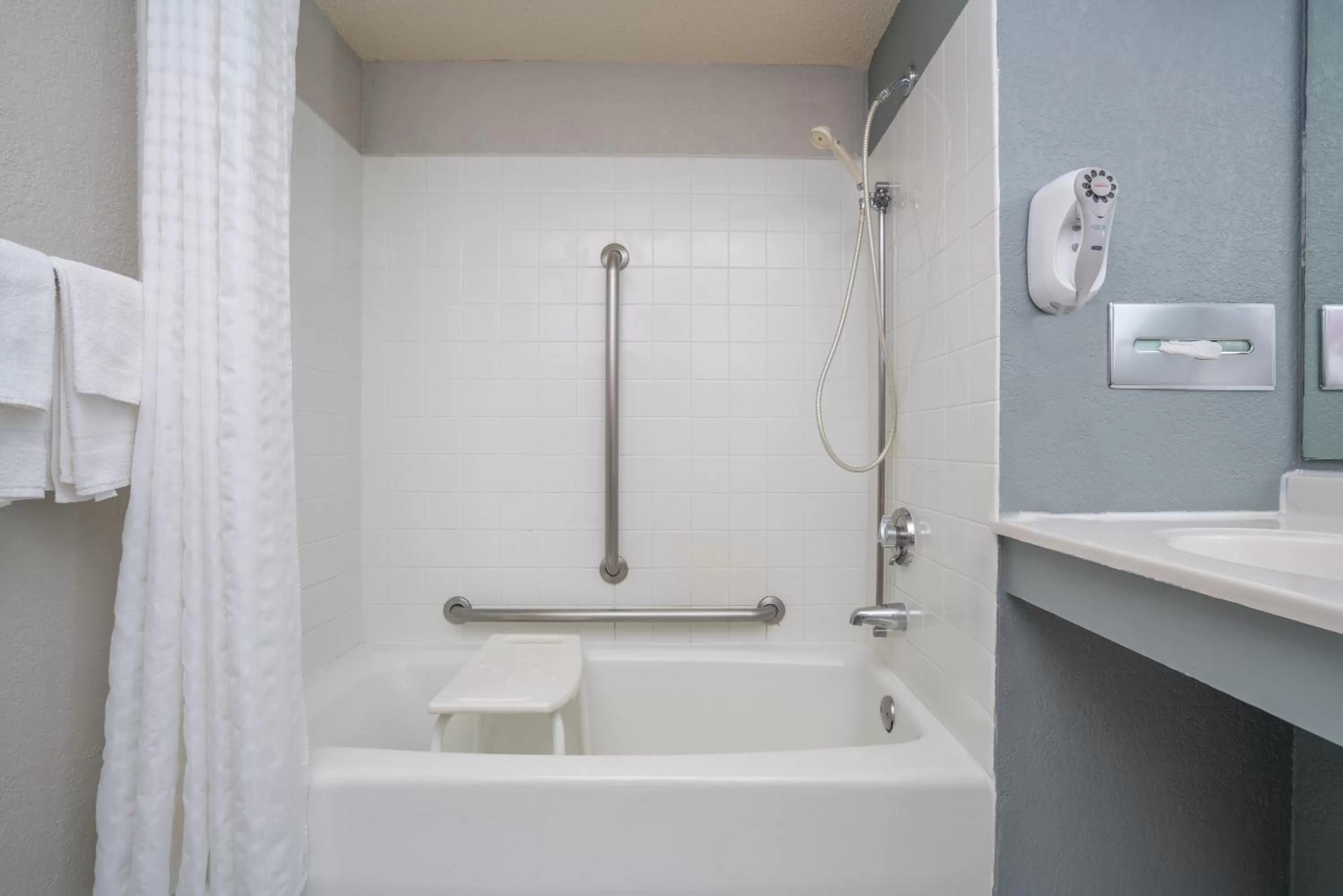 Shower in Super 8 by Wyndham Bloomington/Airport