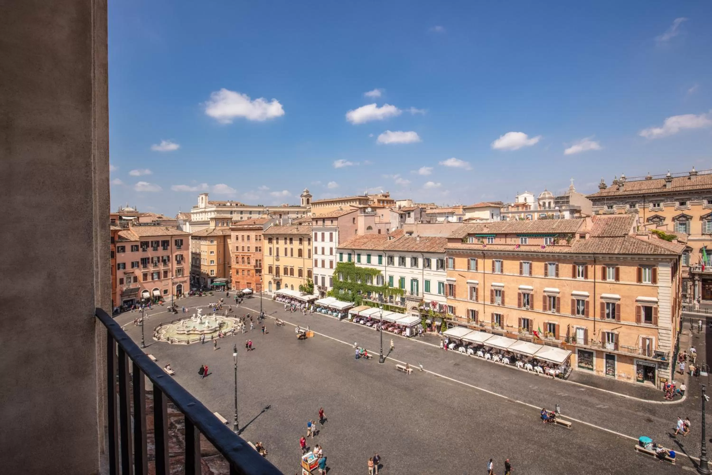 City view in Eitch Borromini Palazzo Pamphilj