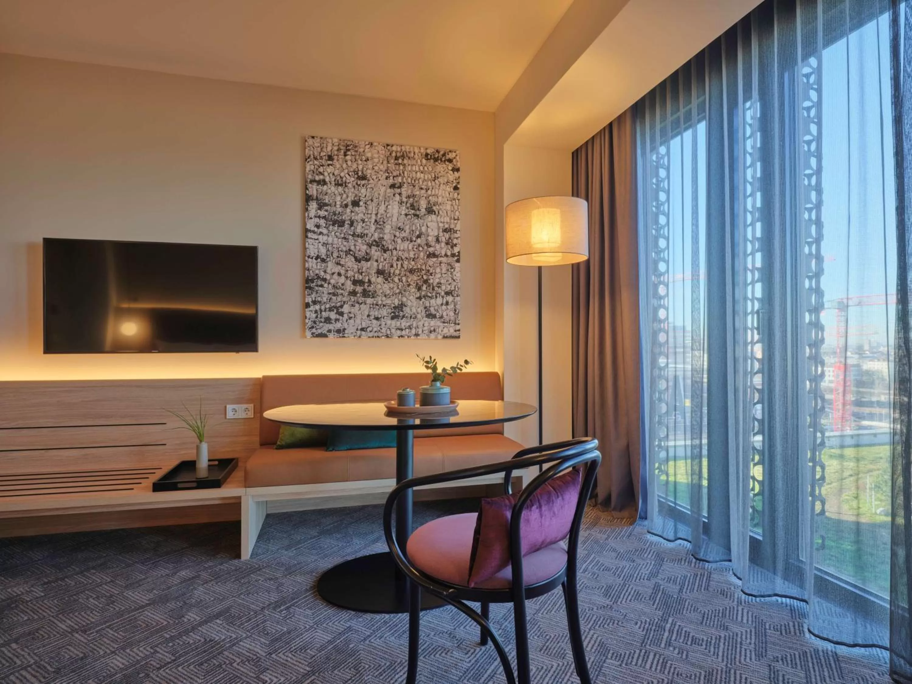 Living room in Adina Apartment Hotel Munich