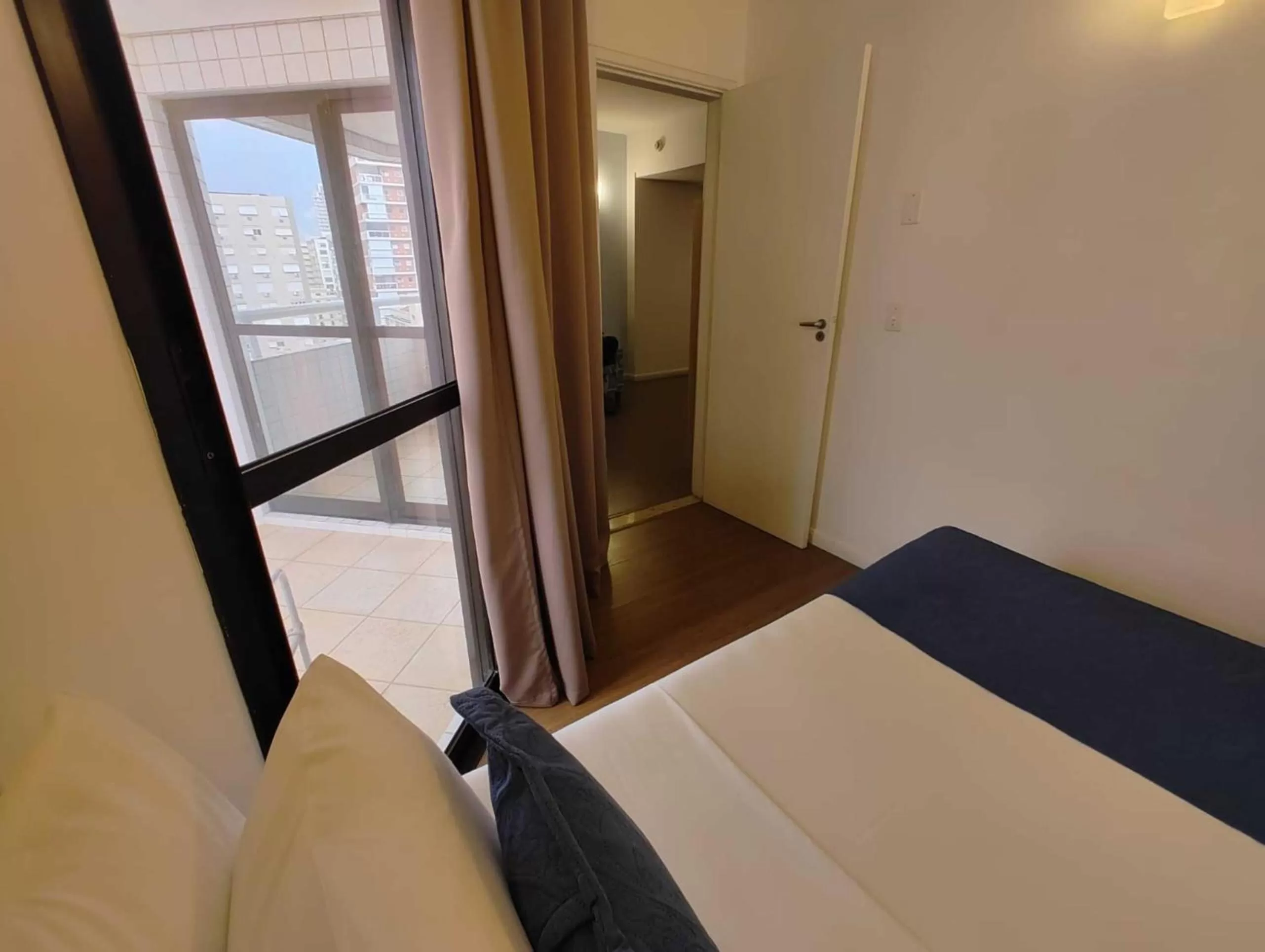 View (from property/room), Bed in Summit Suítes Hotel Santos