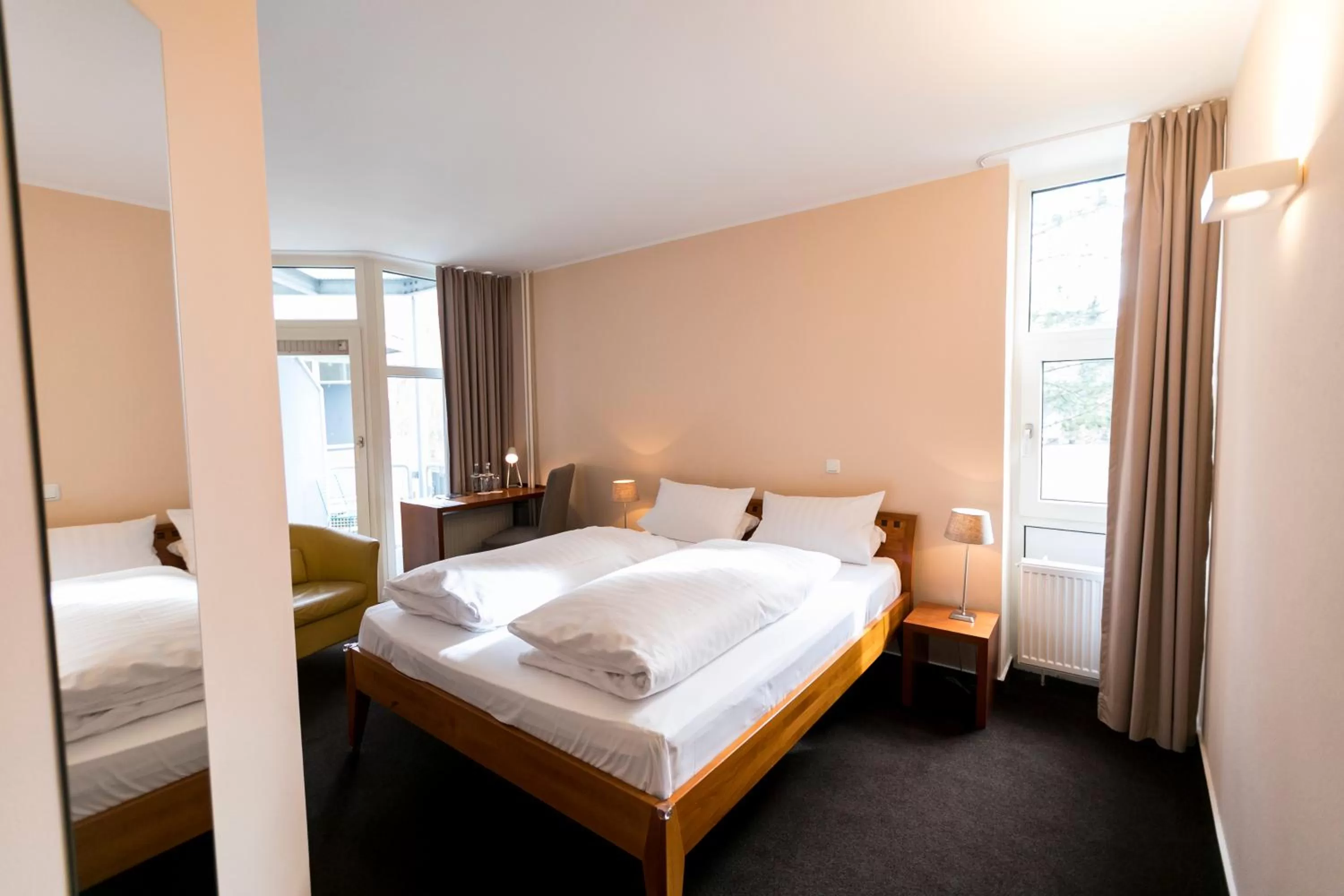 Photo of the whole room, Bed in Wald & Golfhotel Lottental