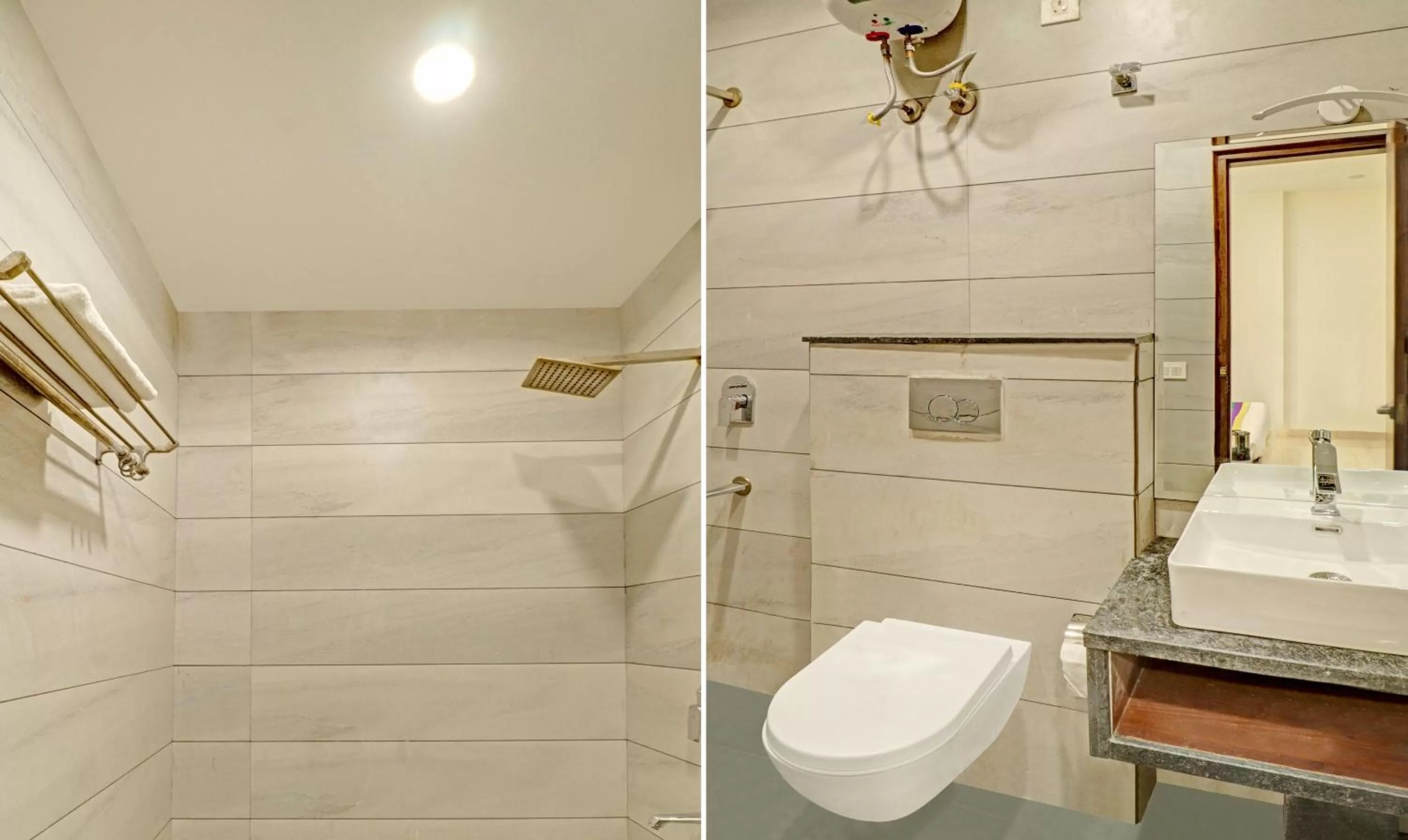 Bathroom in Treebo Delmont