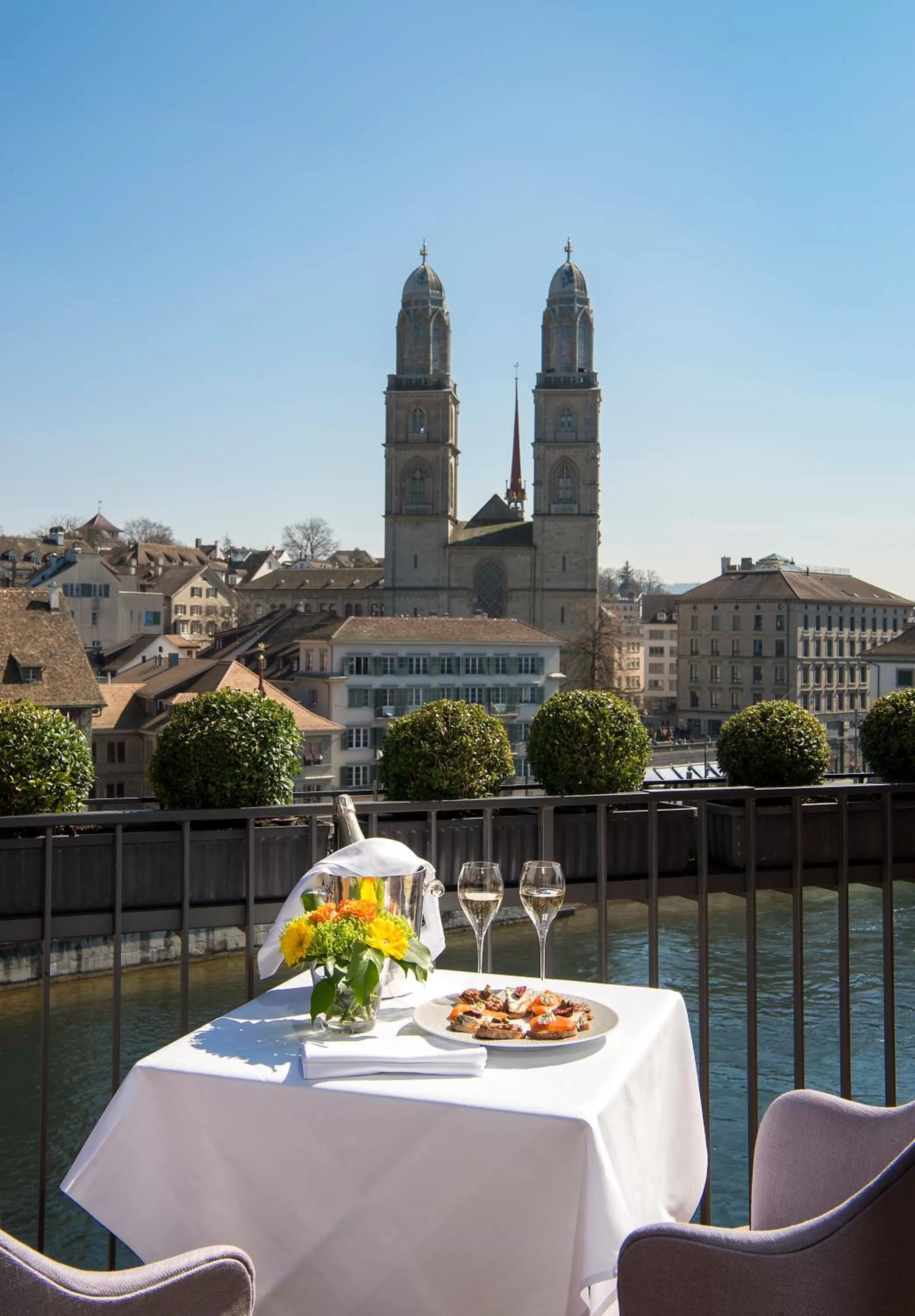 Balcony/Terrace in Storchen Zürich - Lifestyle Boutique Hotel