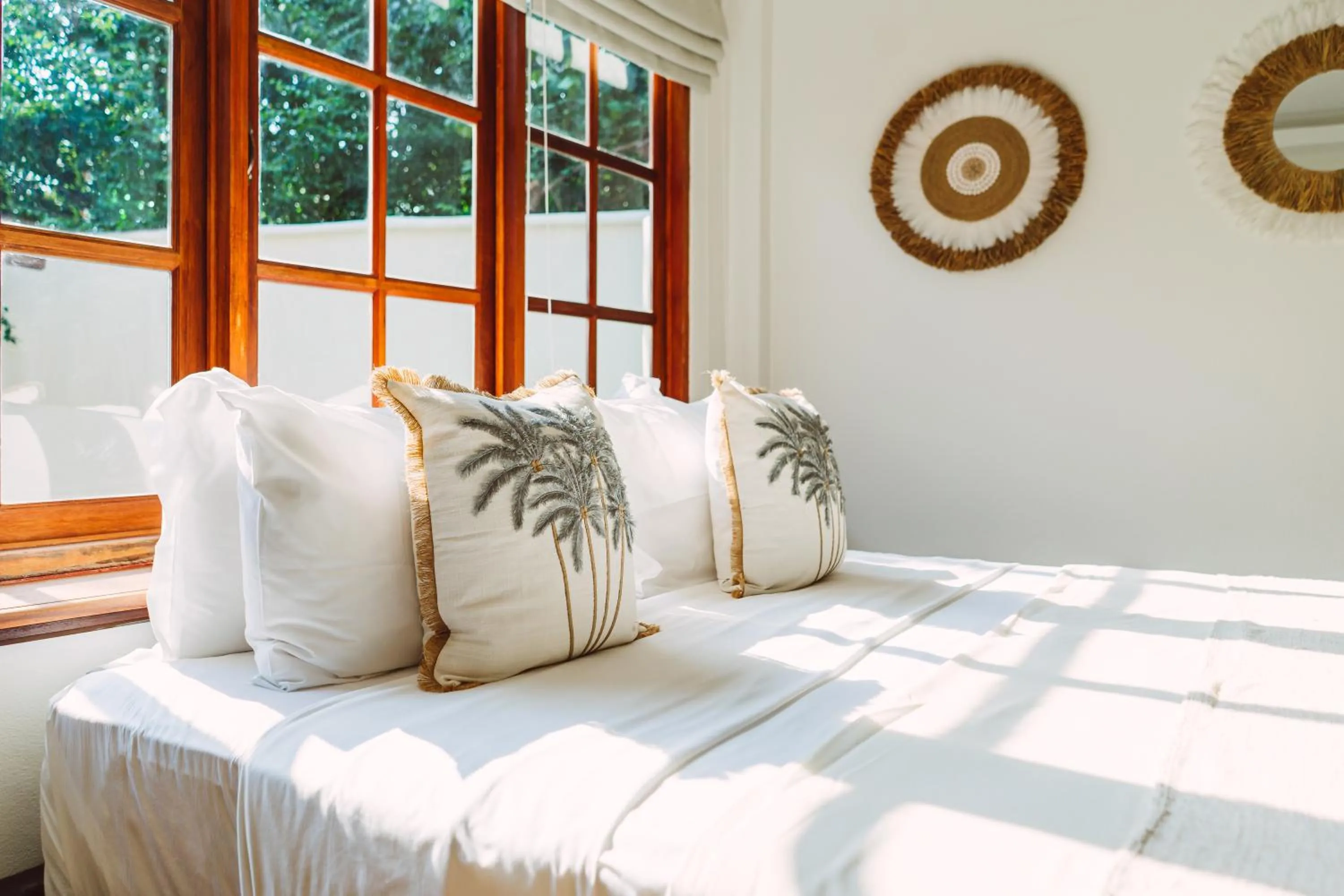 Bed in Zazen Boutique Resort & Spa