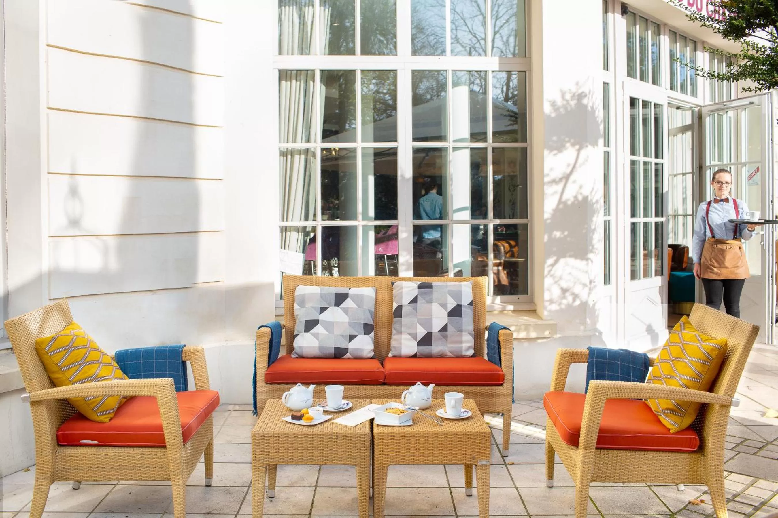 Patio in Mercure Rambouillet Relays Du Château