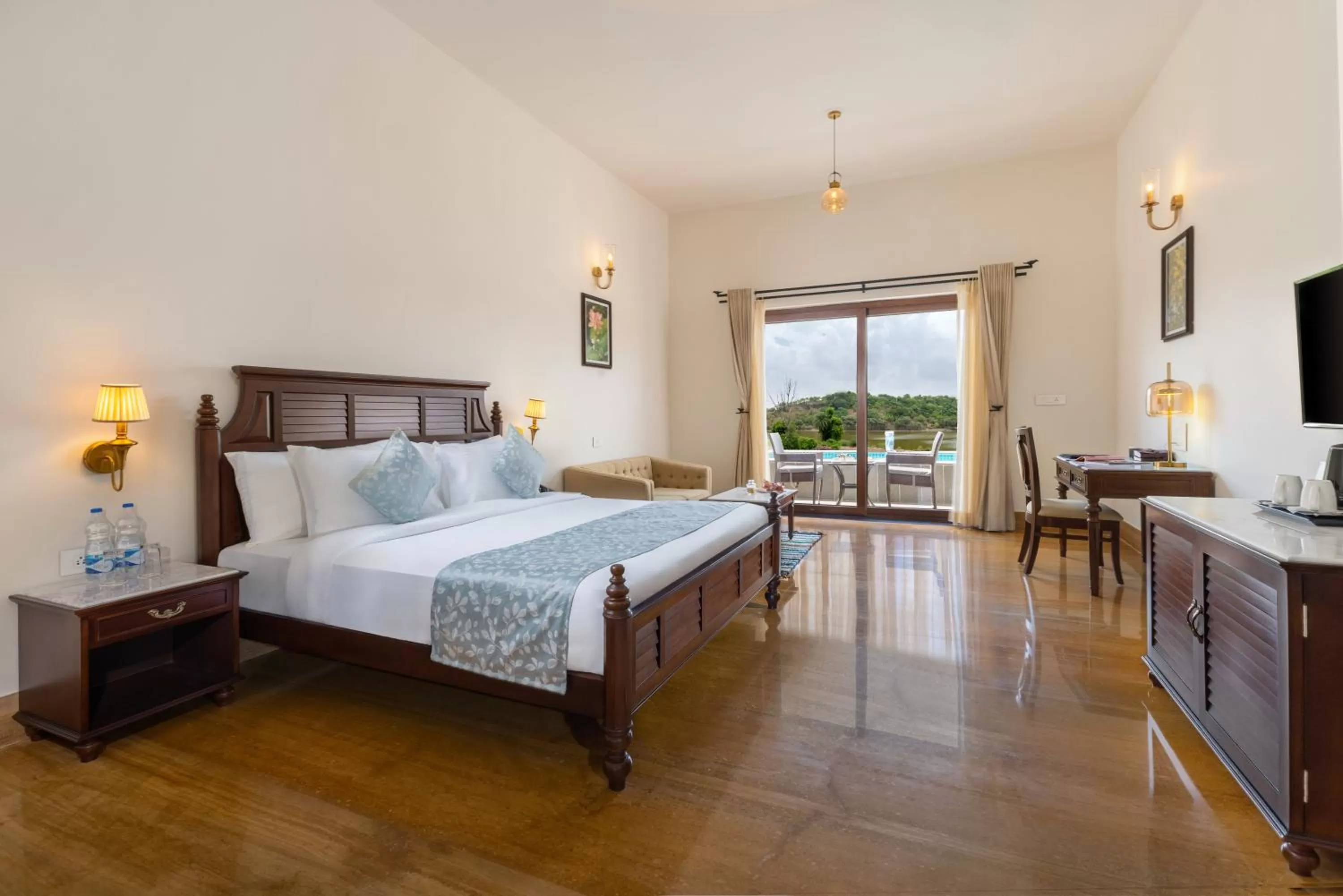 Property building, Bed in Sarasiruham Resort - Private Pool Villa in Udaipur