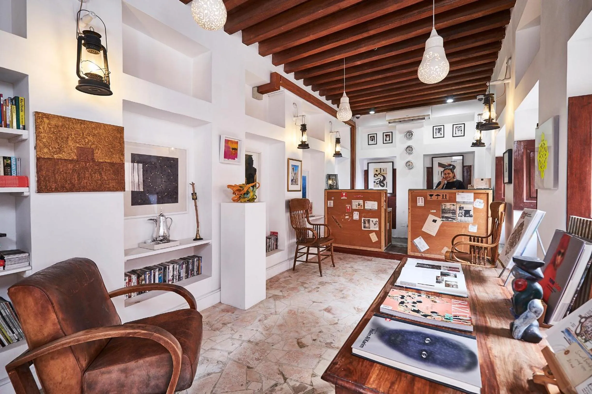 Lobby or reception in XVA Art Hotel