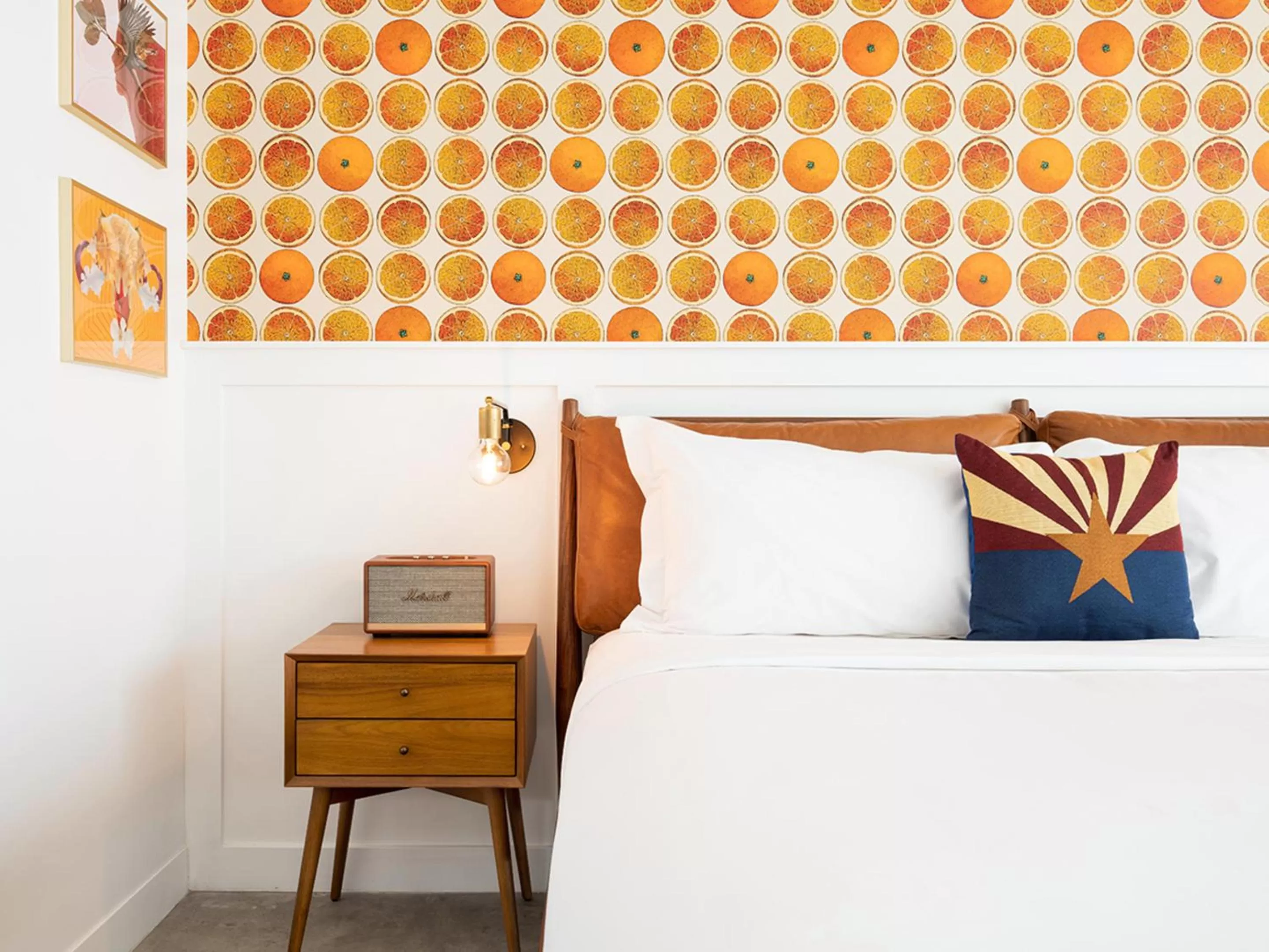 Decorative detail, Bed in RISE Uptown