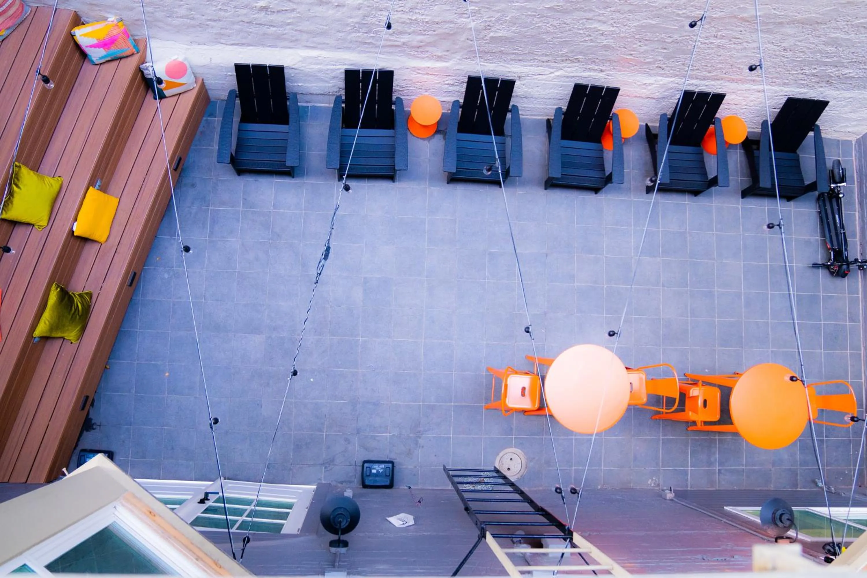 Balcony/Terrace in Amsterdam Hostel