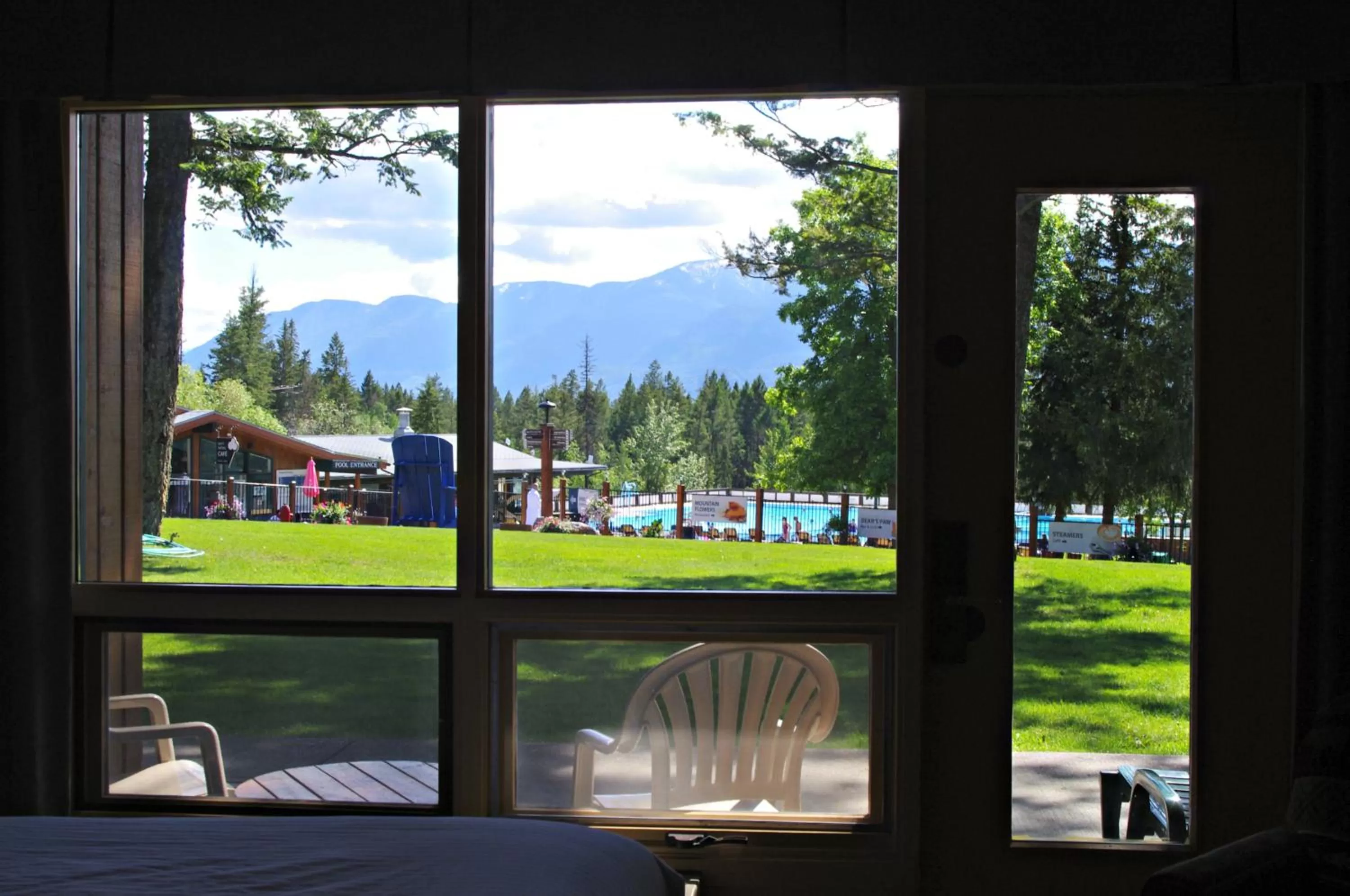 Pool view in Fairmont Hot Springs Resort