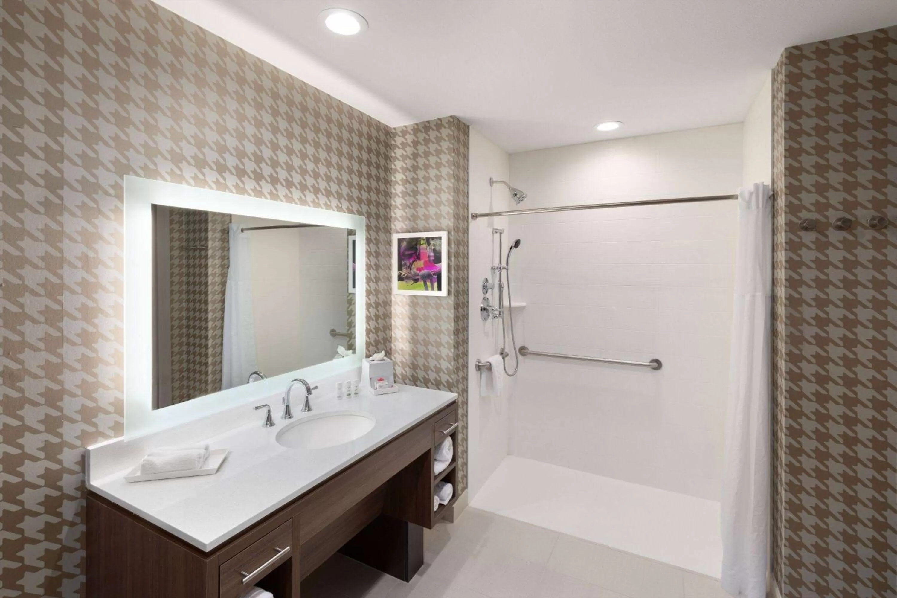 Shower in Hawthorn Extended Stay by Wyndham Kingwood Houston