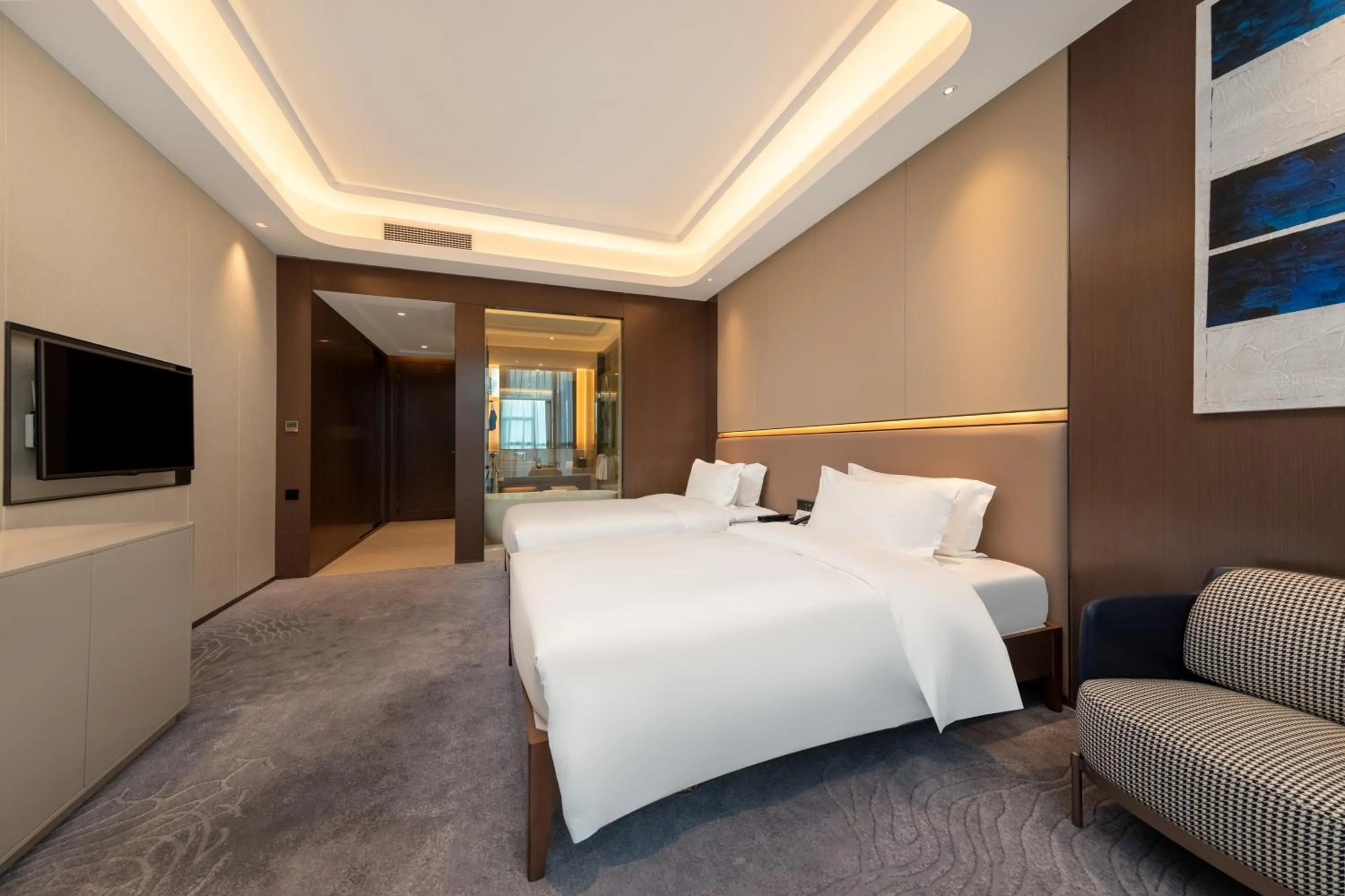 Bed in Honder International Hotel - Free shuttle bus between hotel and exhibition center during Canton Fair period