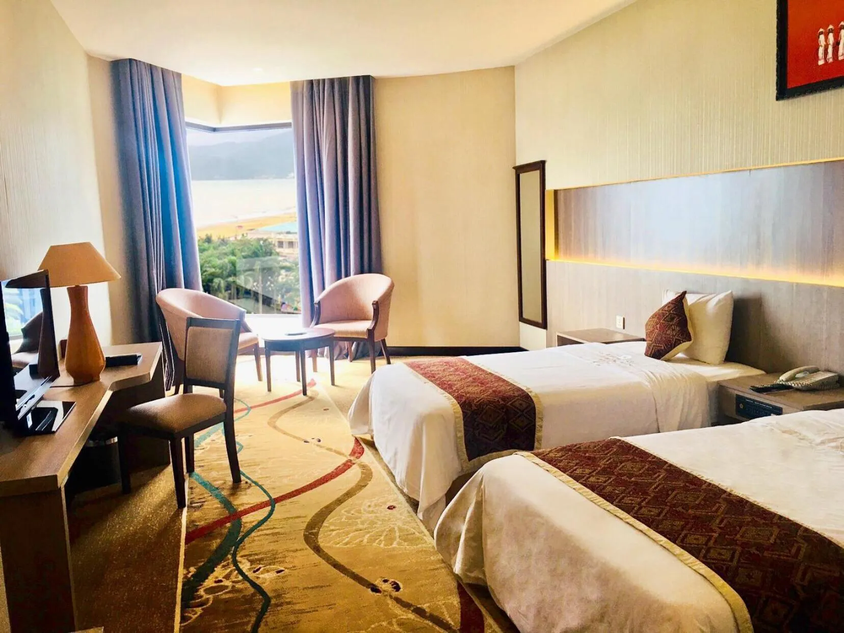 Bed in Saigon Quy Nhon Hotel