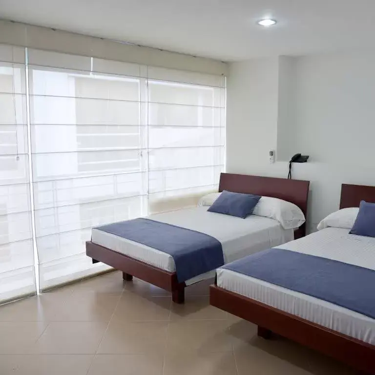 Double Room with Two Double Beds in Hotel Sol de Piedemonte Double Room with Two Double Beds in Hotel Sol de Piedemonte