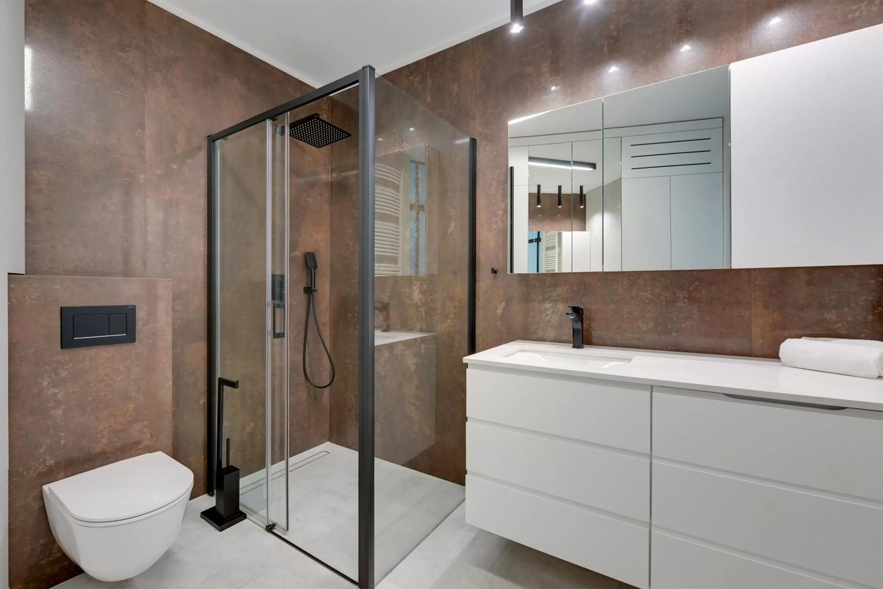 Shower in RentPlanet - Apartamenty Chlebova
