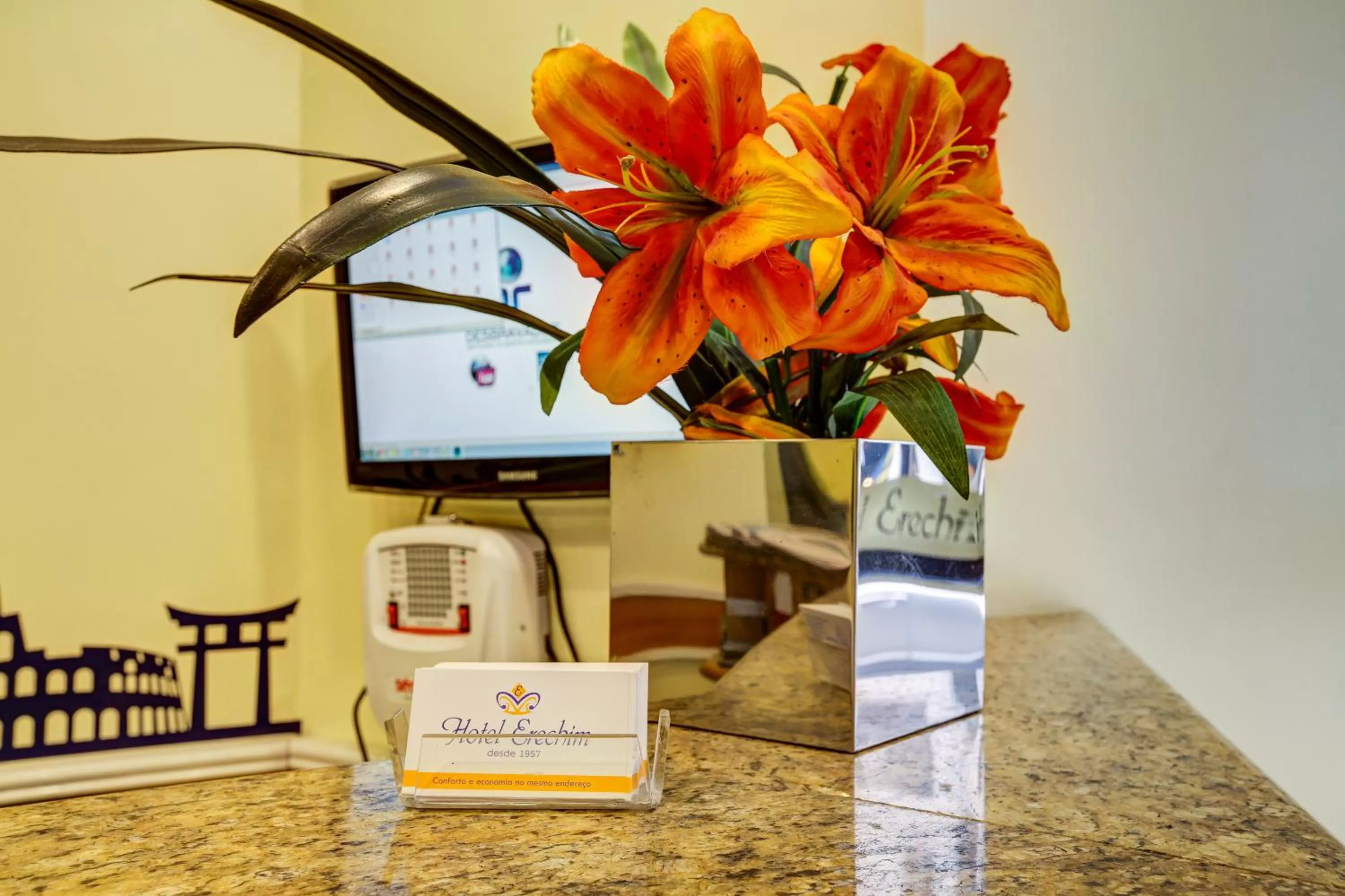 Lobby or reception in Hotel Erechim