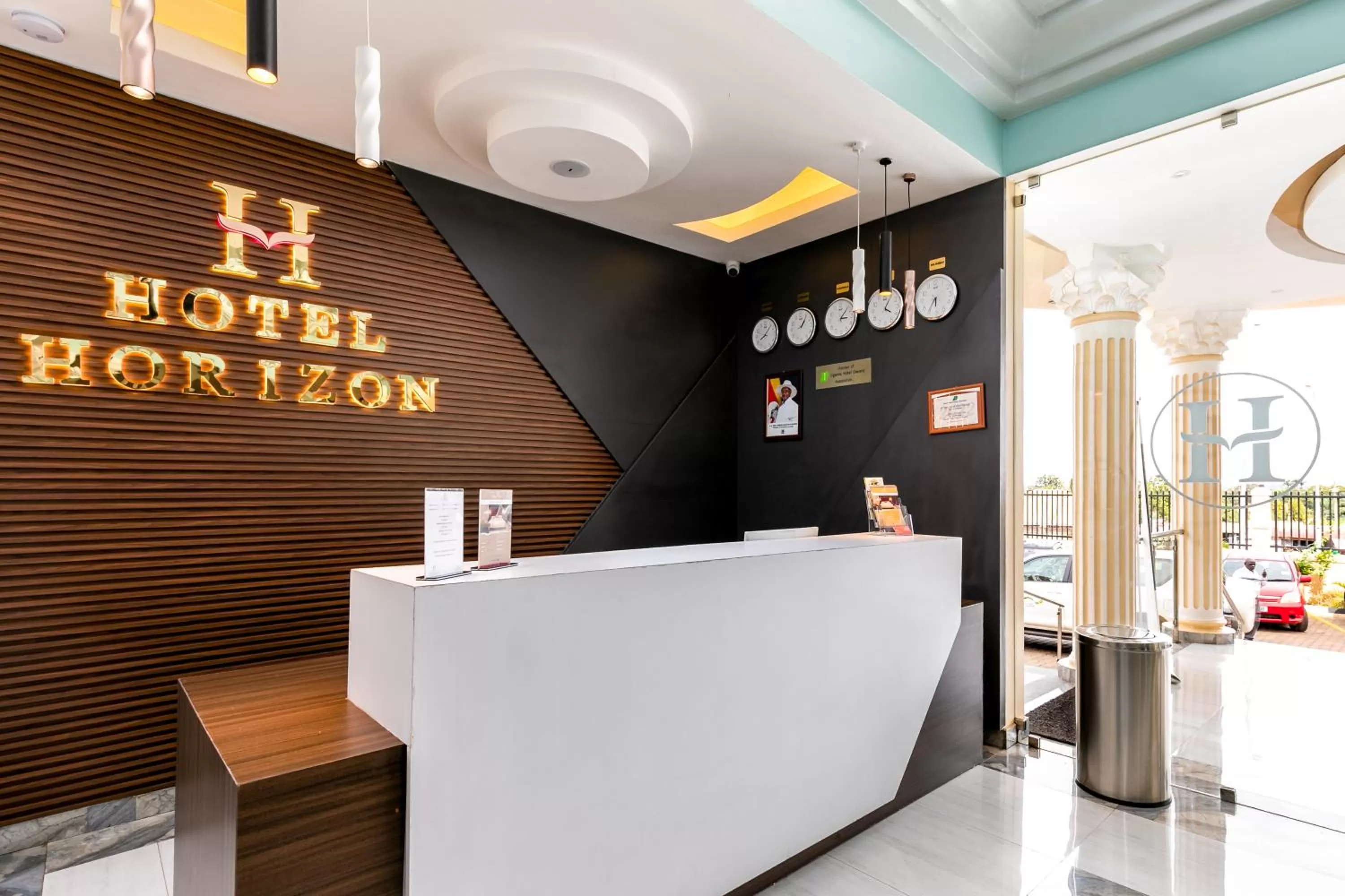 Lobby or reception in Hotel Horizon Entebbe
