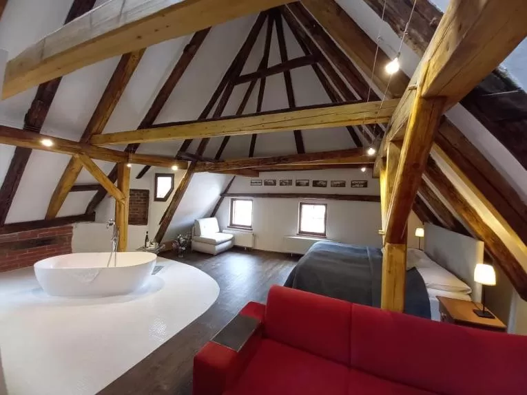 Bed in Hotel Svambersky dum