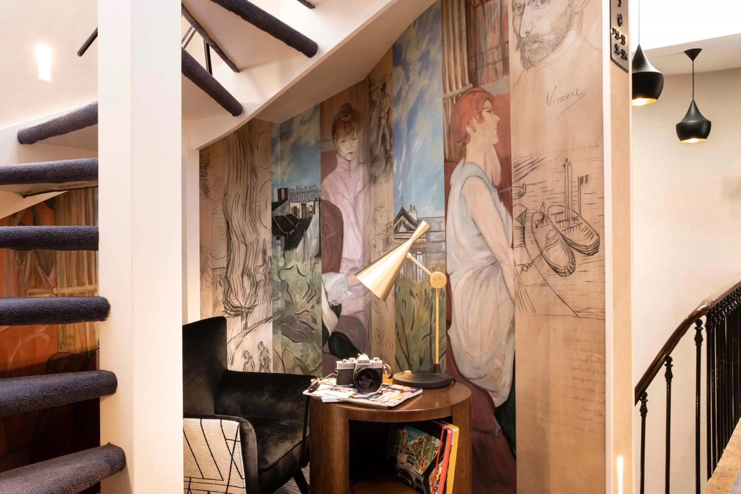 Decorative detail in Hôtel des Arts Montmartre