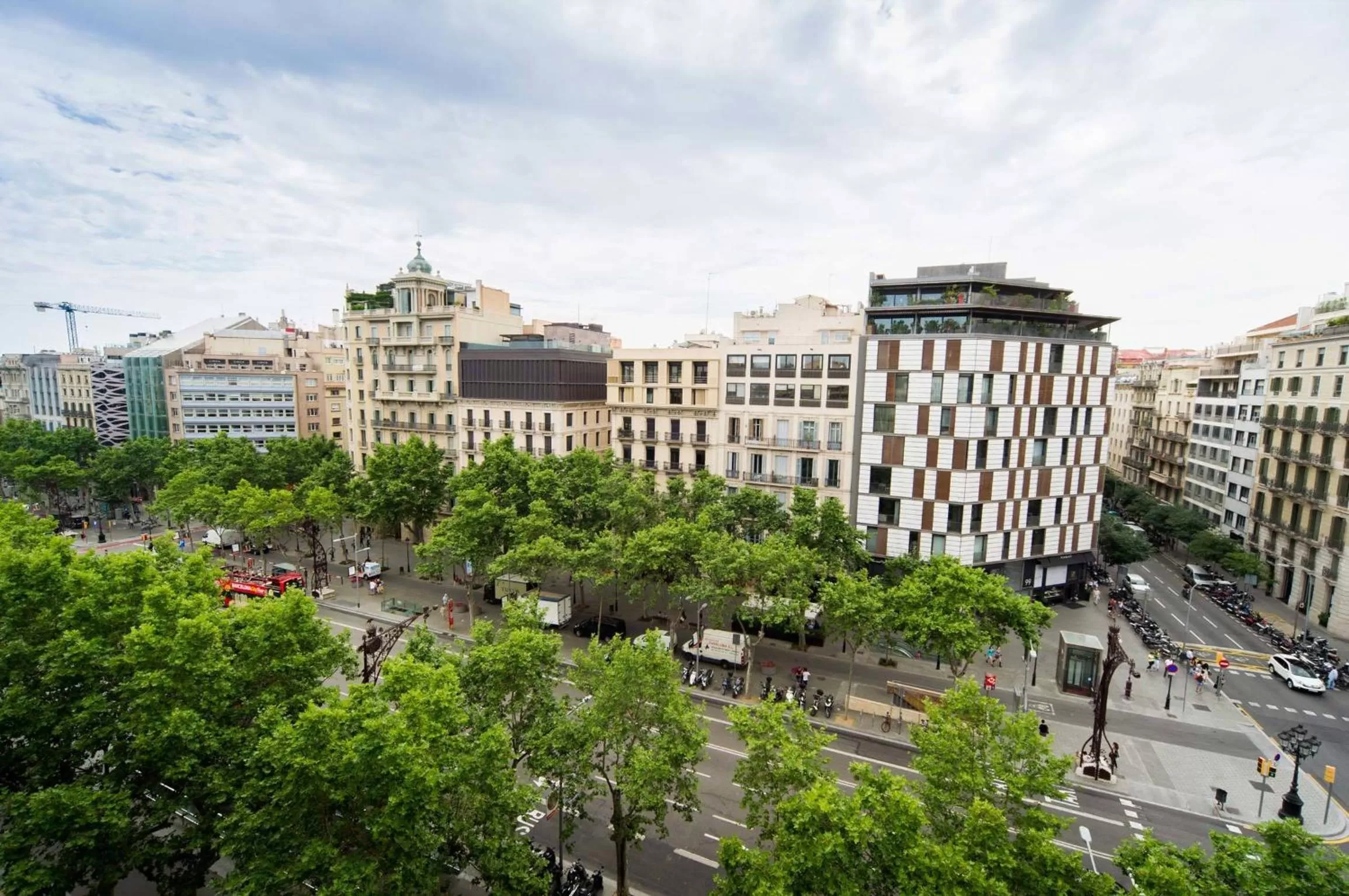 City view in Hotel Paseo de Gracia